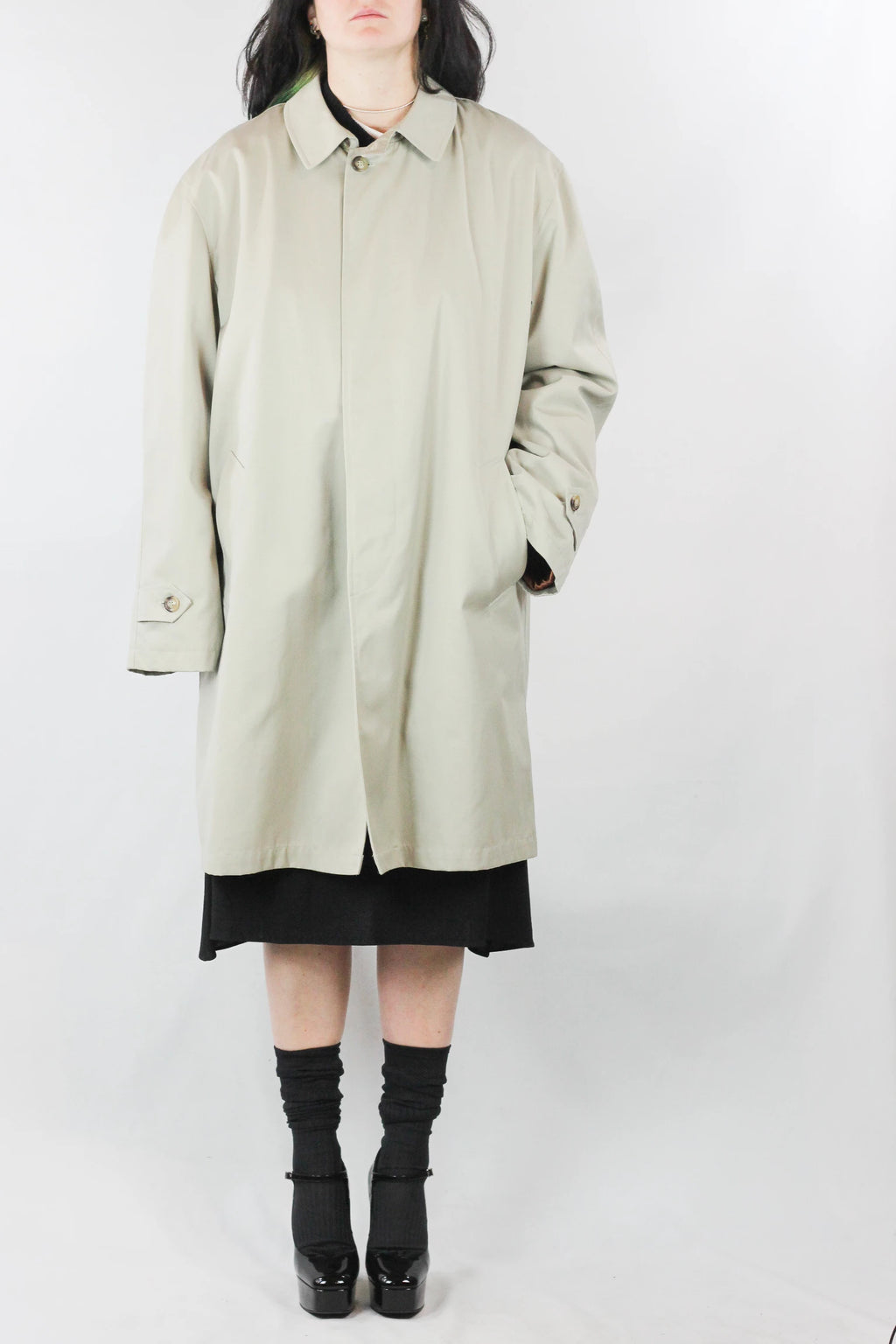 Greige Trench Coat