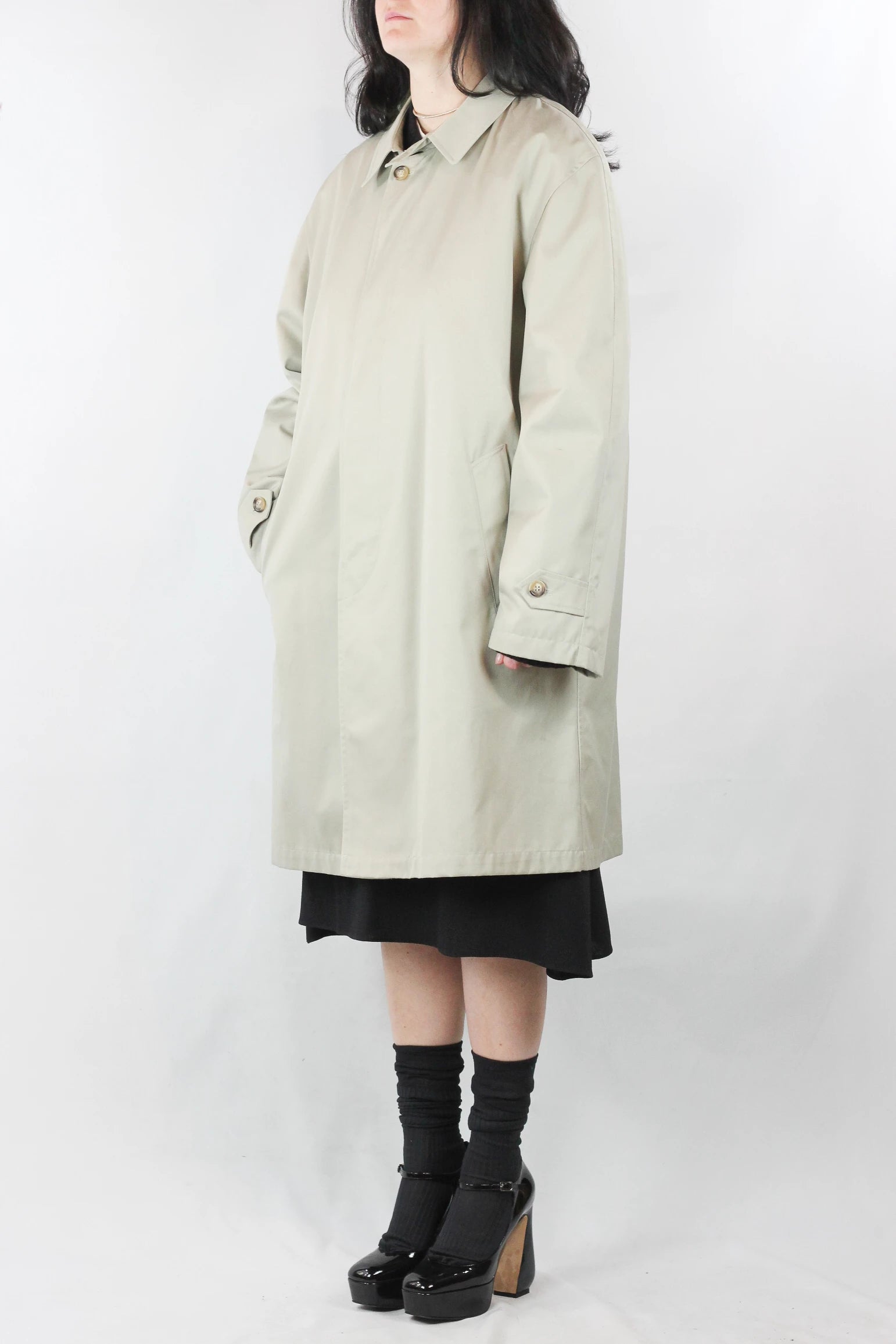Greige Trench Coat