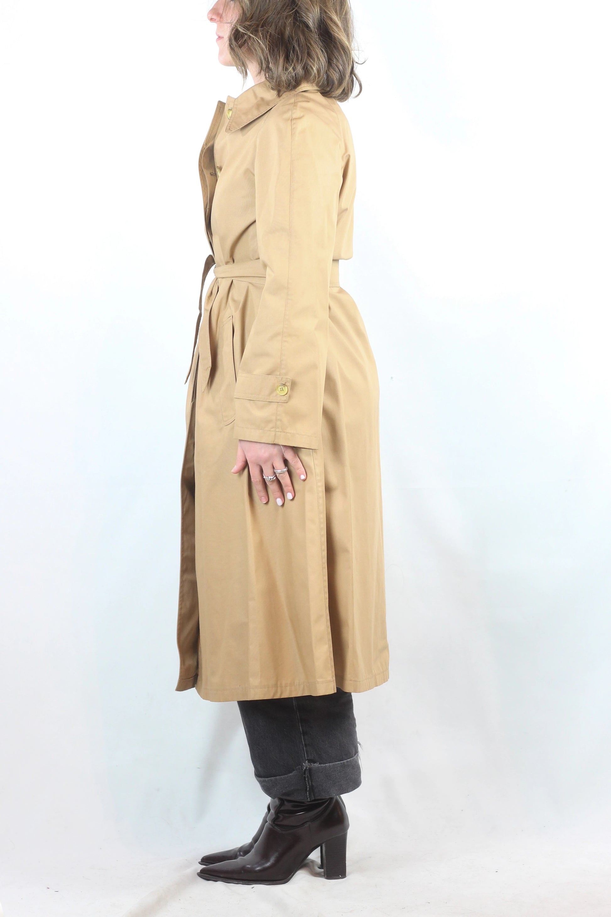 Honey-Coloured Lightweight Trench Coat