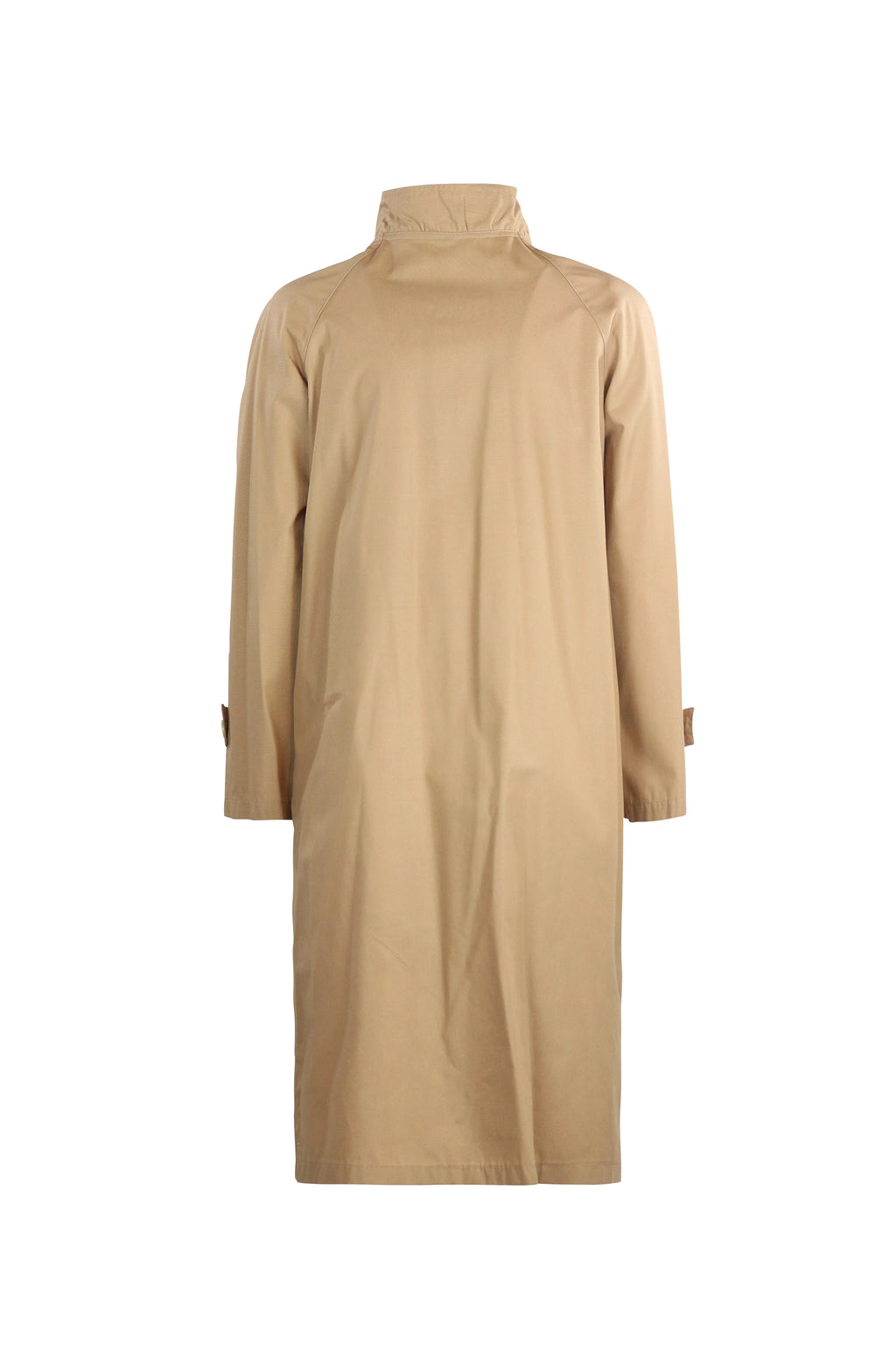 Honey Trench Coat with Ruched Collar