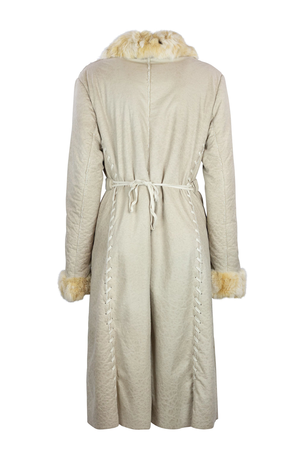 Light Shearling Long Jacket