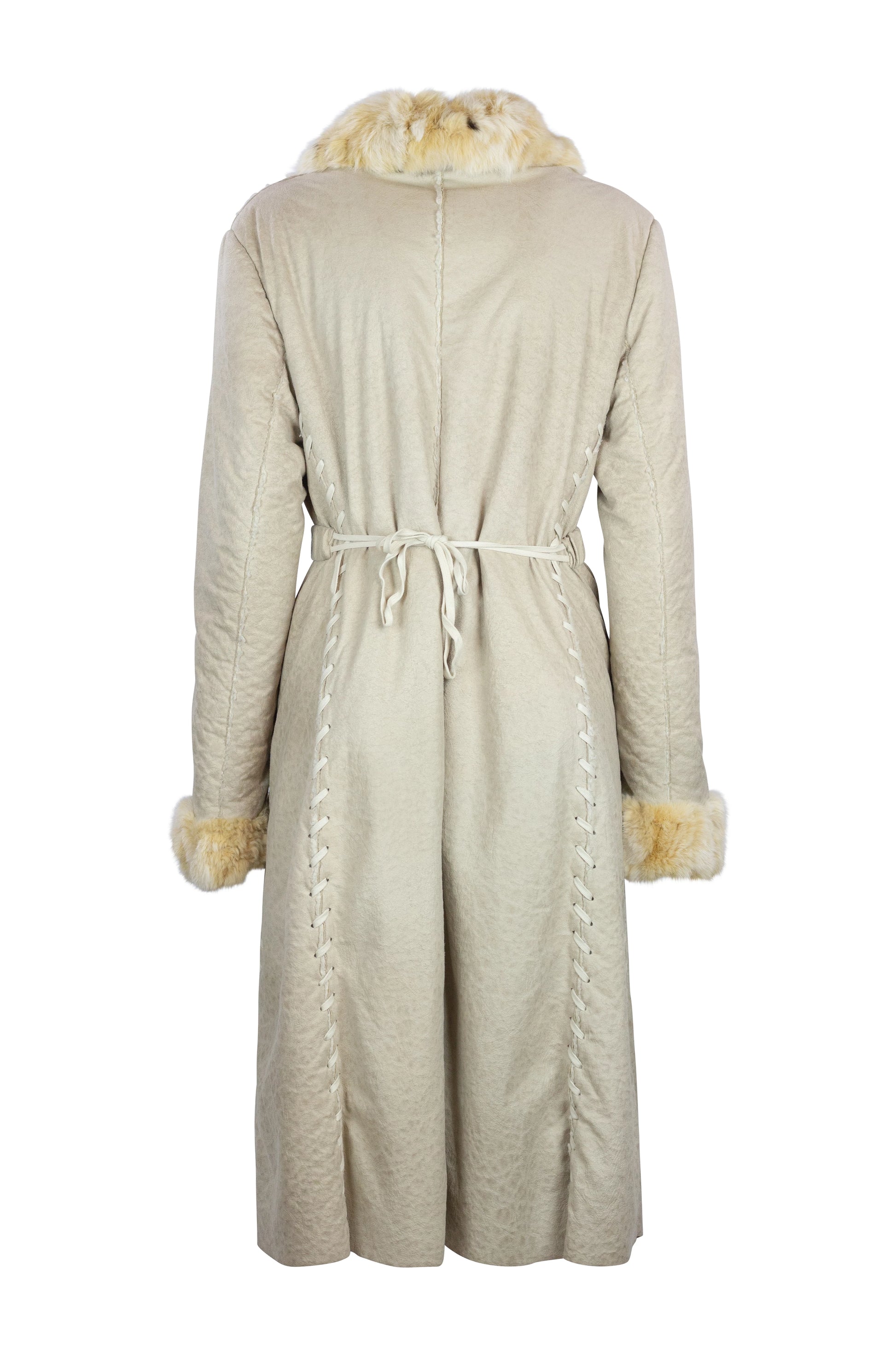 Light Shearling Long Jacket