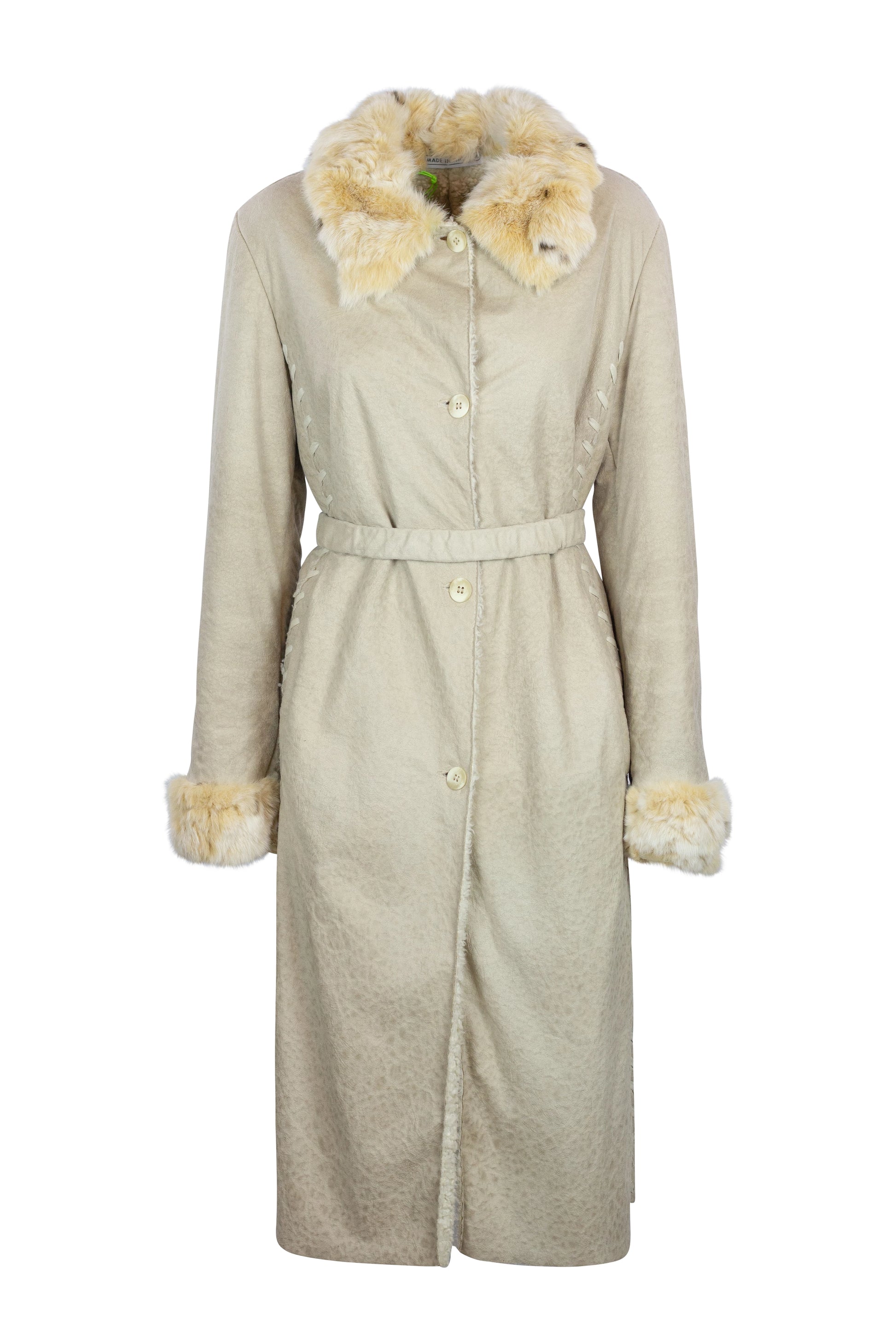 Light Shearling Long Jacket