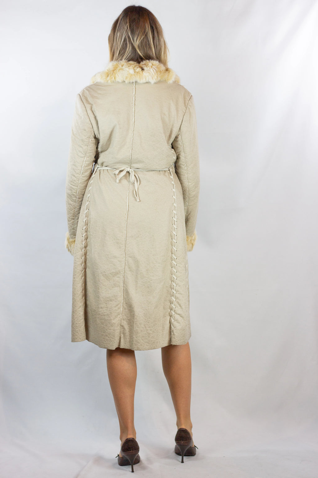 Light Shearling Long Jacket