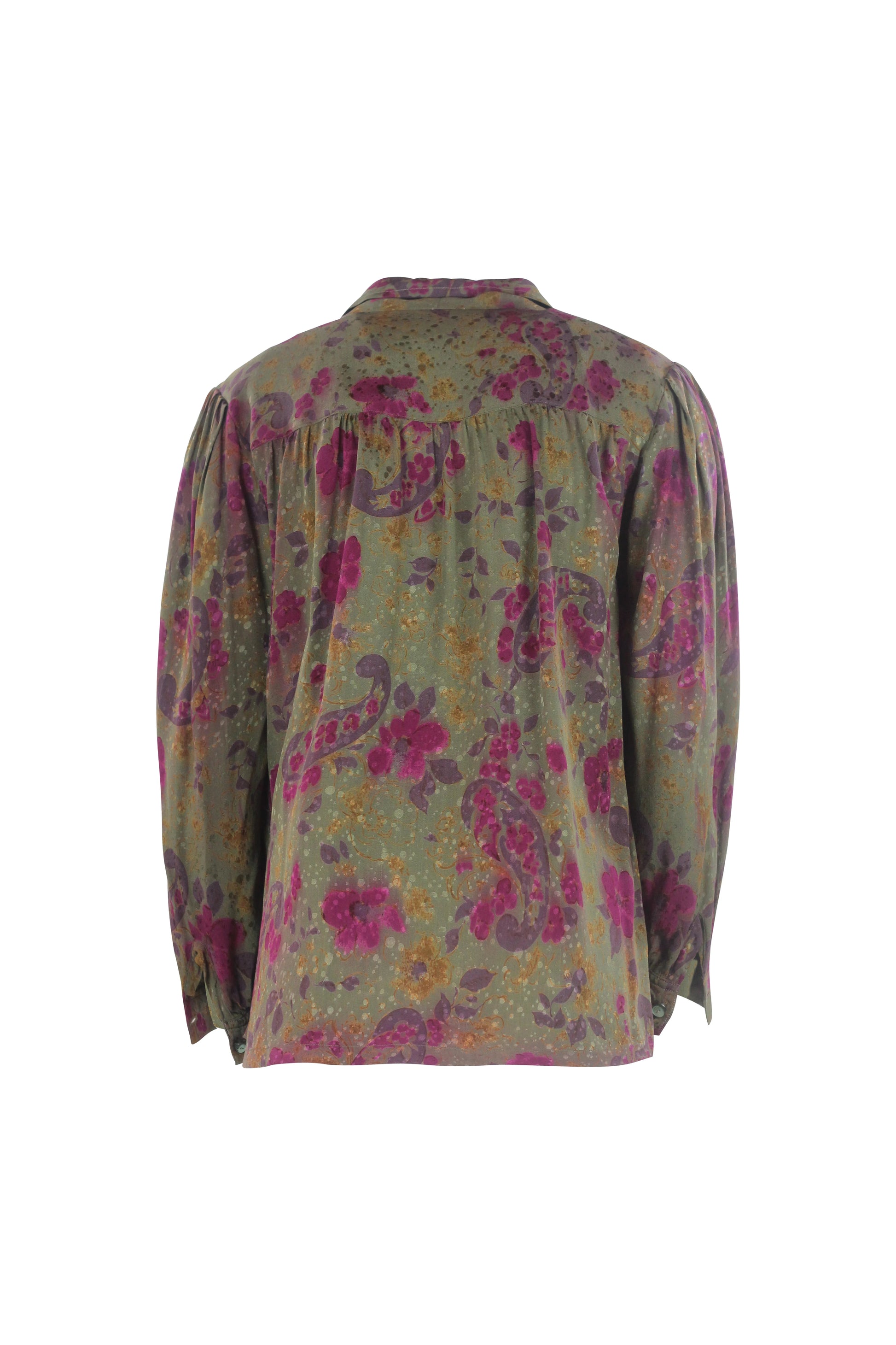 Muddy Silk Paisley Polka Dot Shirt