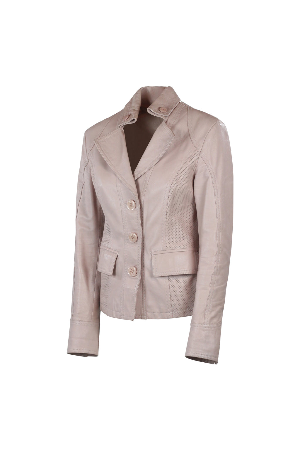 Dusty Pink Leather Jacket
