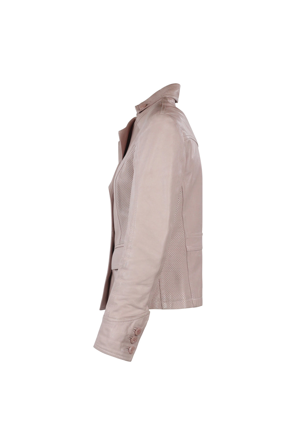 Dusty Pink Leather Jacket