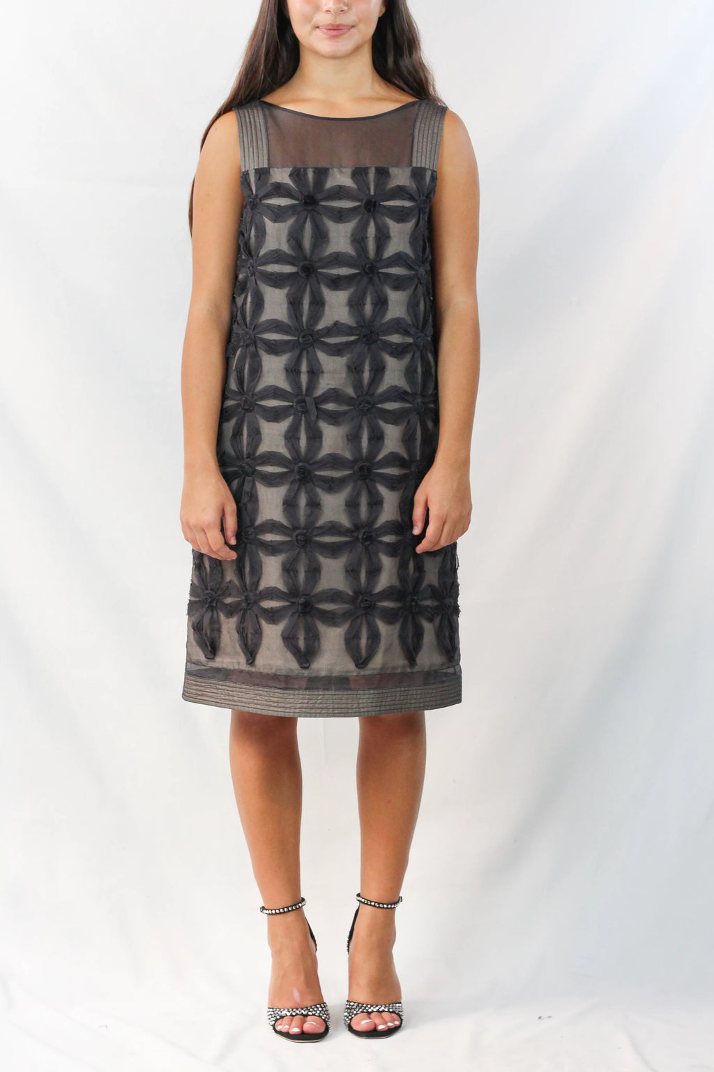 Silk Chiffon Trapeze Dress