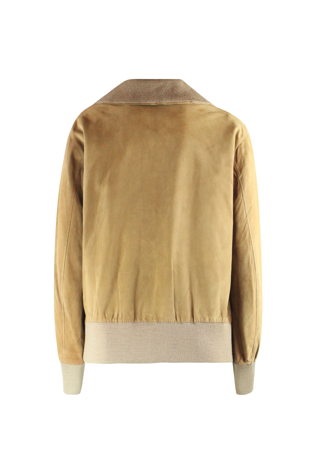 1980s Camel Suede Bomber Jacket