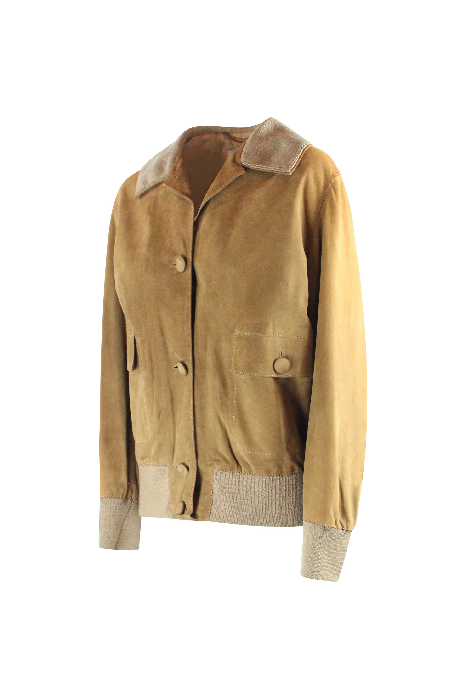 1980s Camel Suede Bomber Jacket
