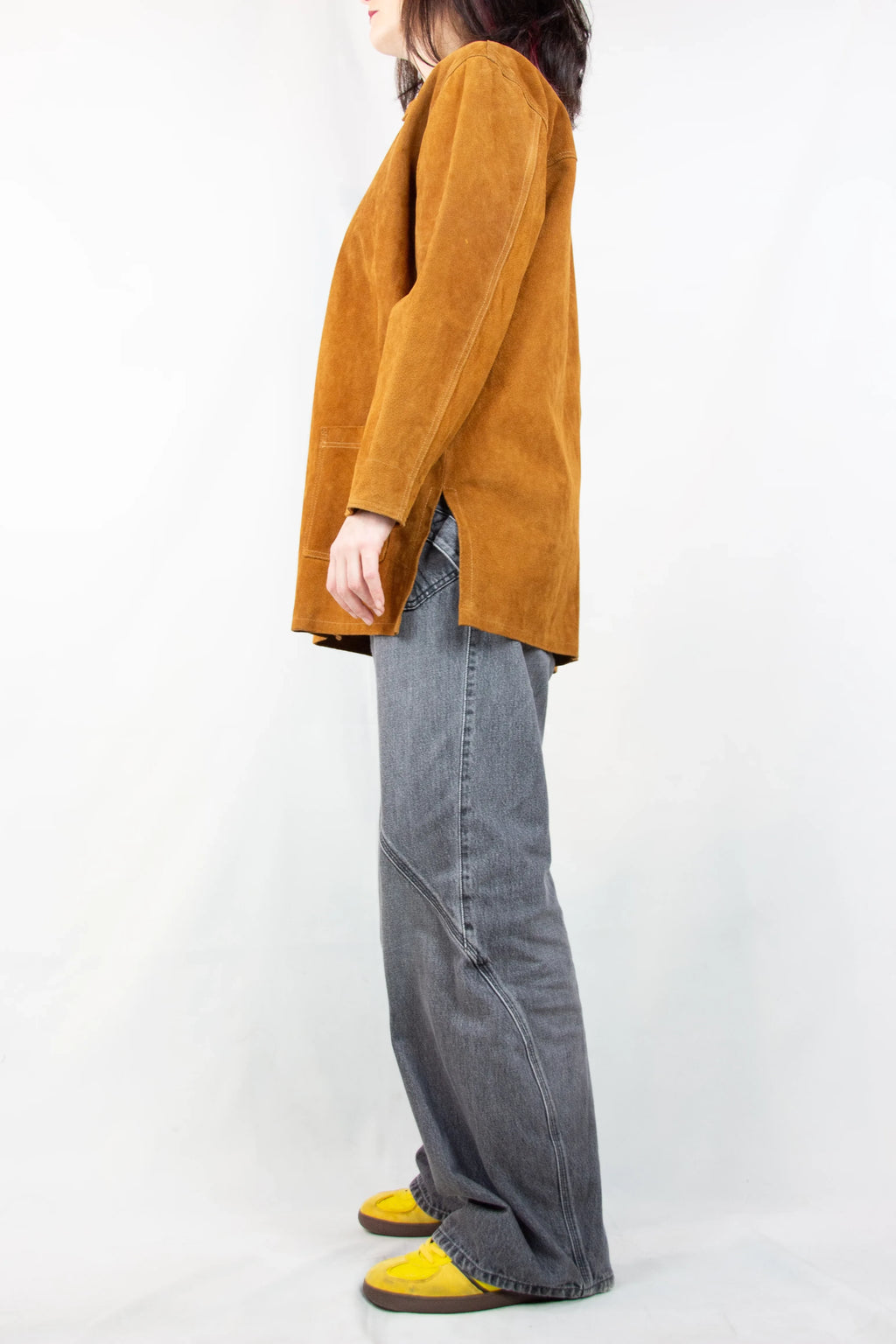 Mustard Yellow Suede Overshirt
