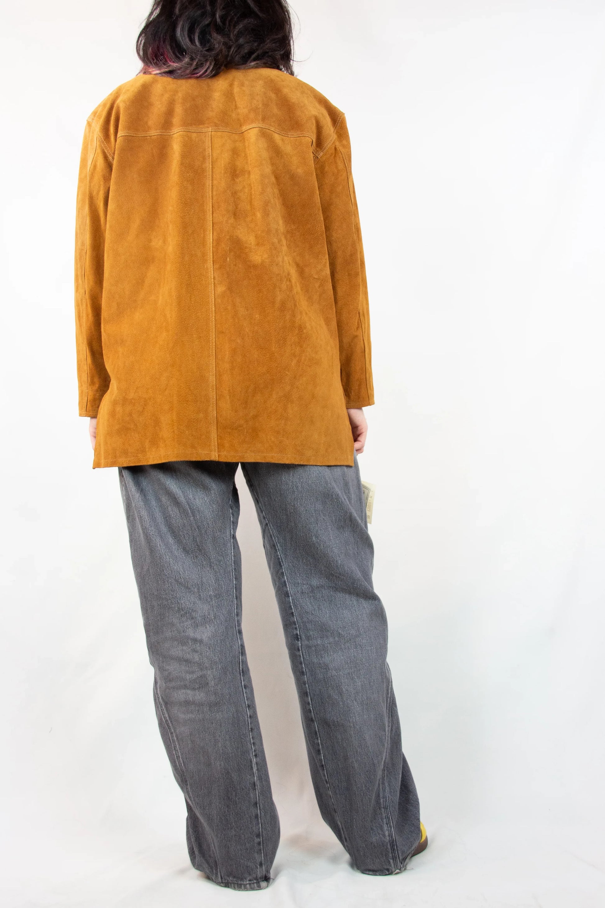 Mustard Yellow Suede Overshirt