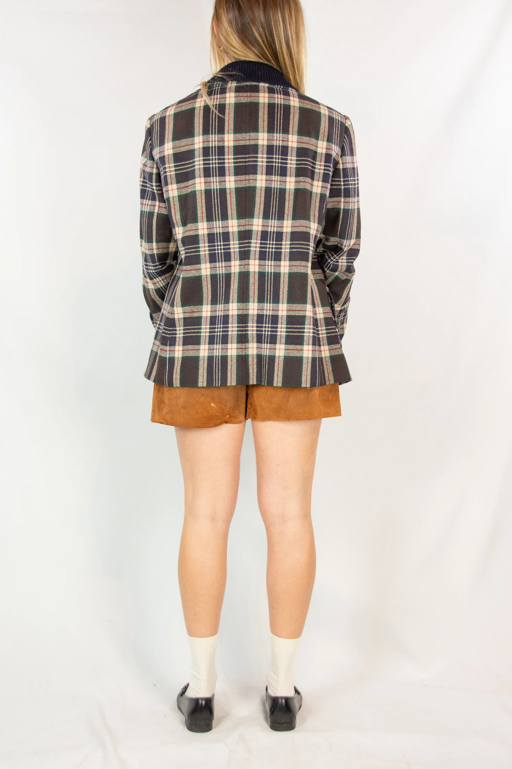 Suede High-Waisted Pleated Shorts