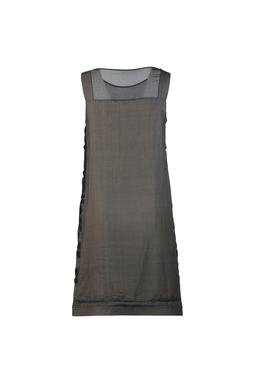 Silk Chiffon Trapeze Dress