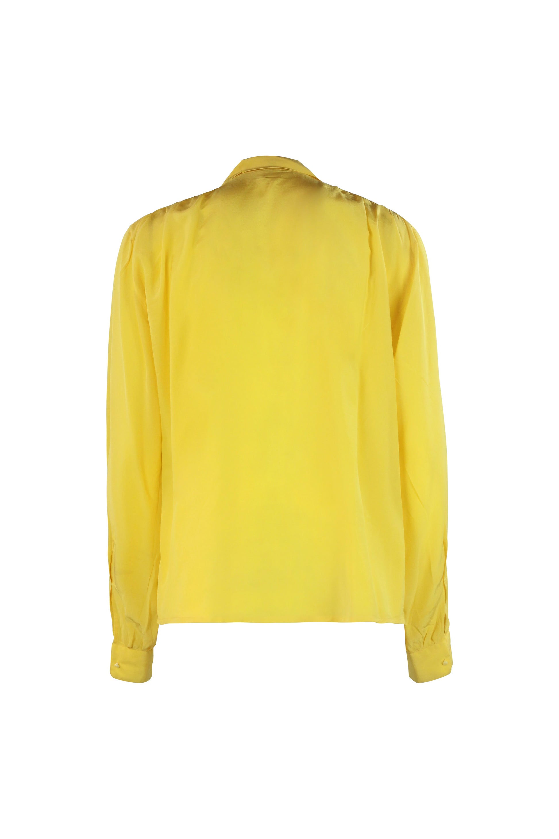 Yellow silk blouse