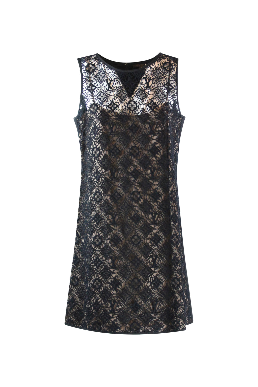 Monogram Lace Midi Dress