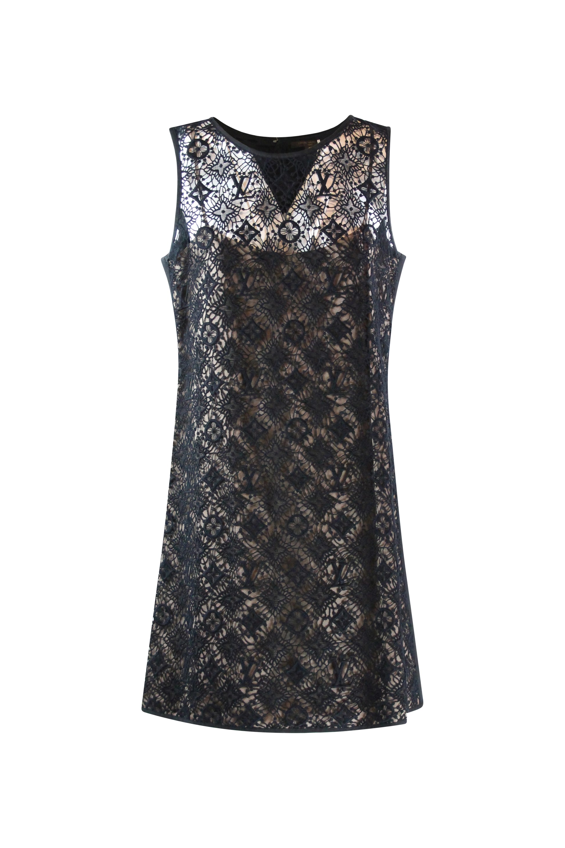 Monogram Lace Midi Dress
