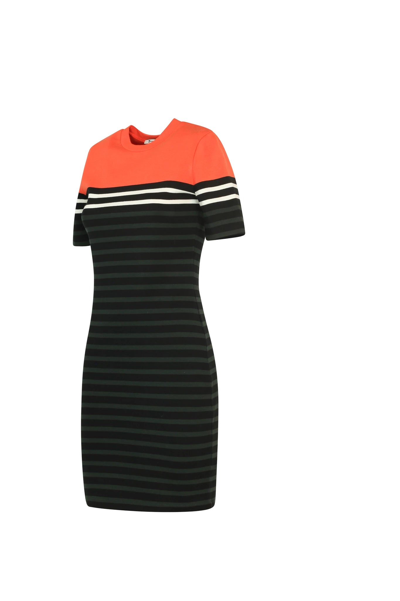 T-shirt striped dress