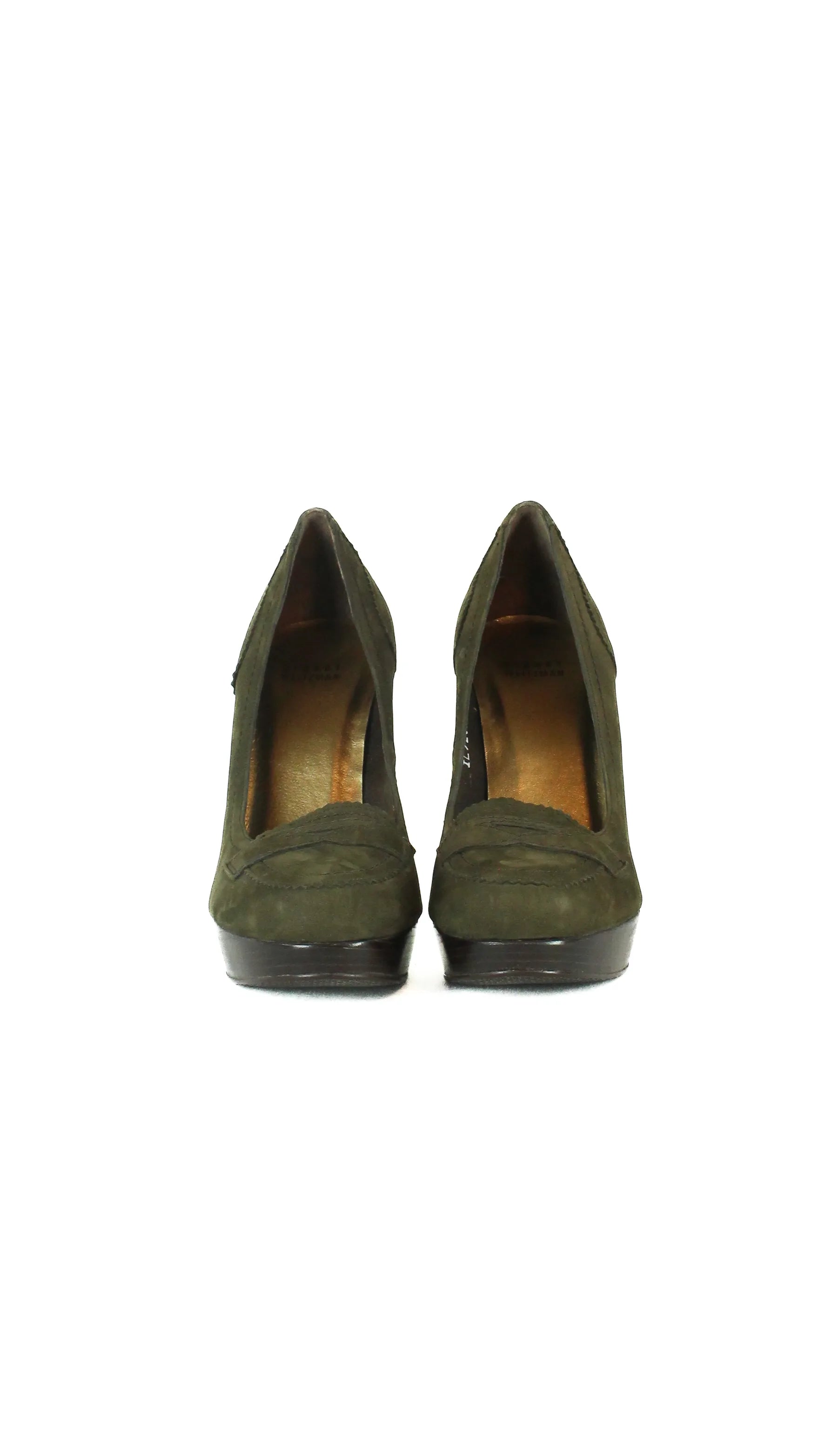 Loafer inspired pumps