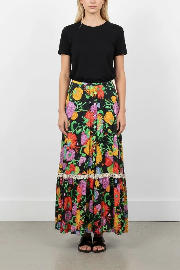 Floral Maxi Skirt
