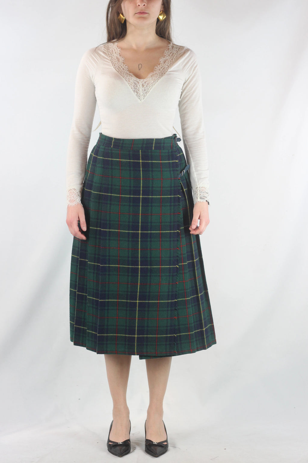 Green vintage Kilt