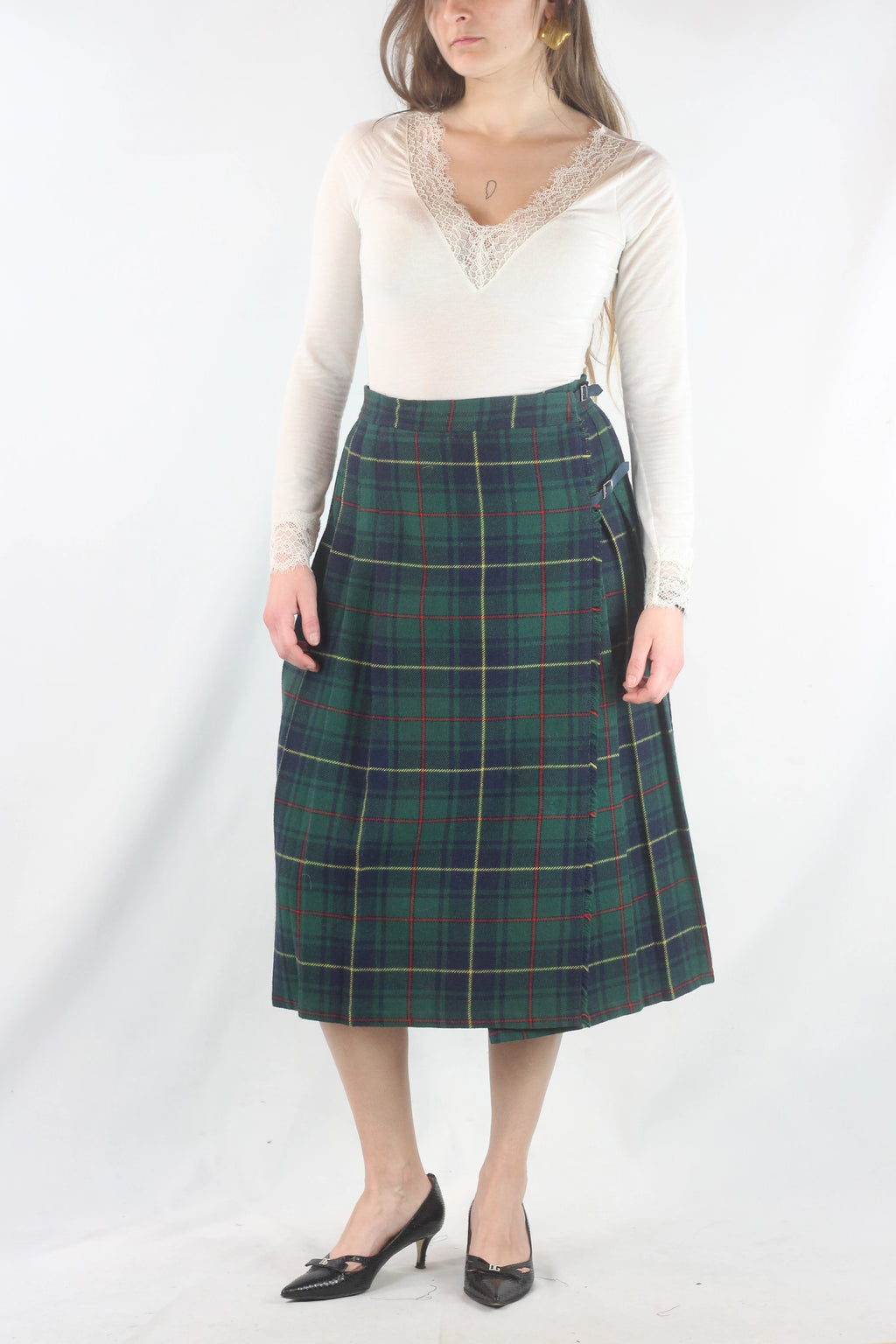 Green vintage Kilt