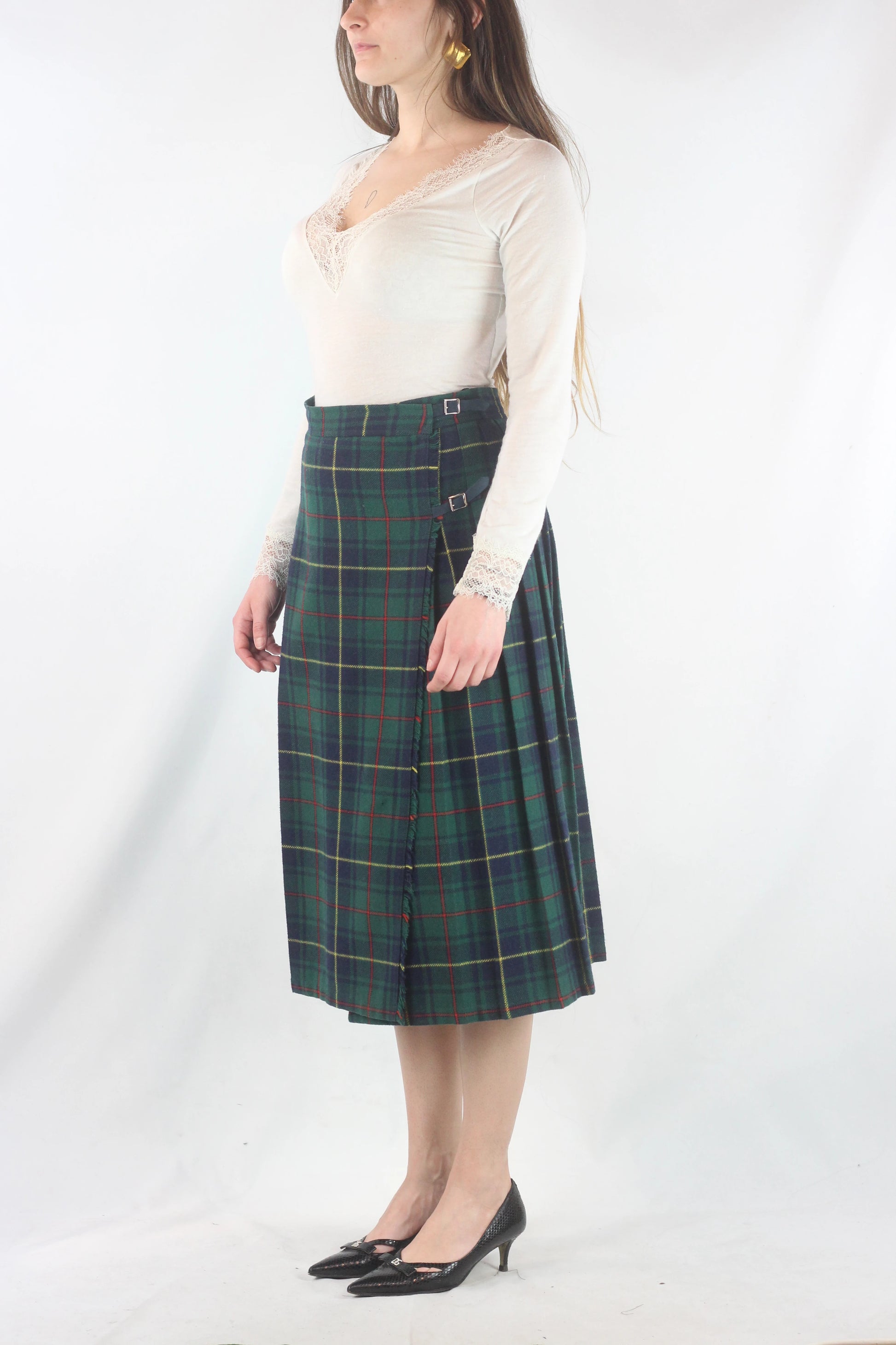 Green vintage Kilt