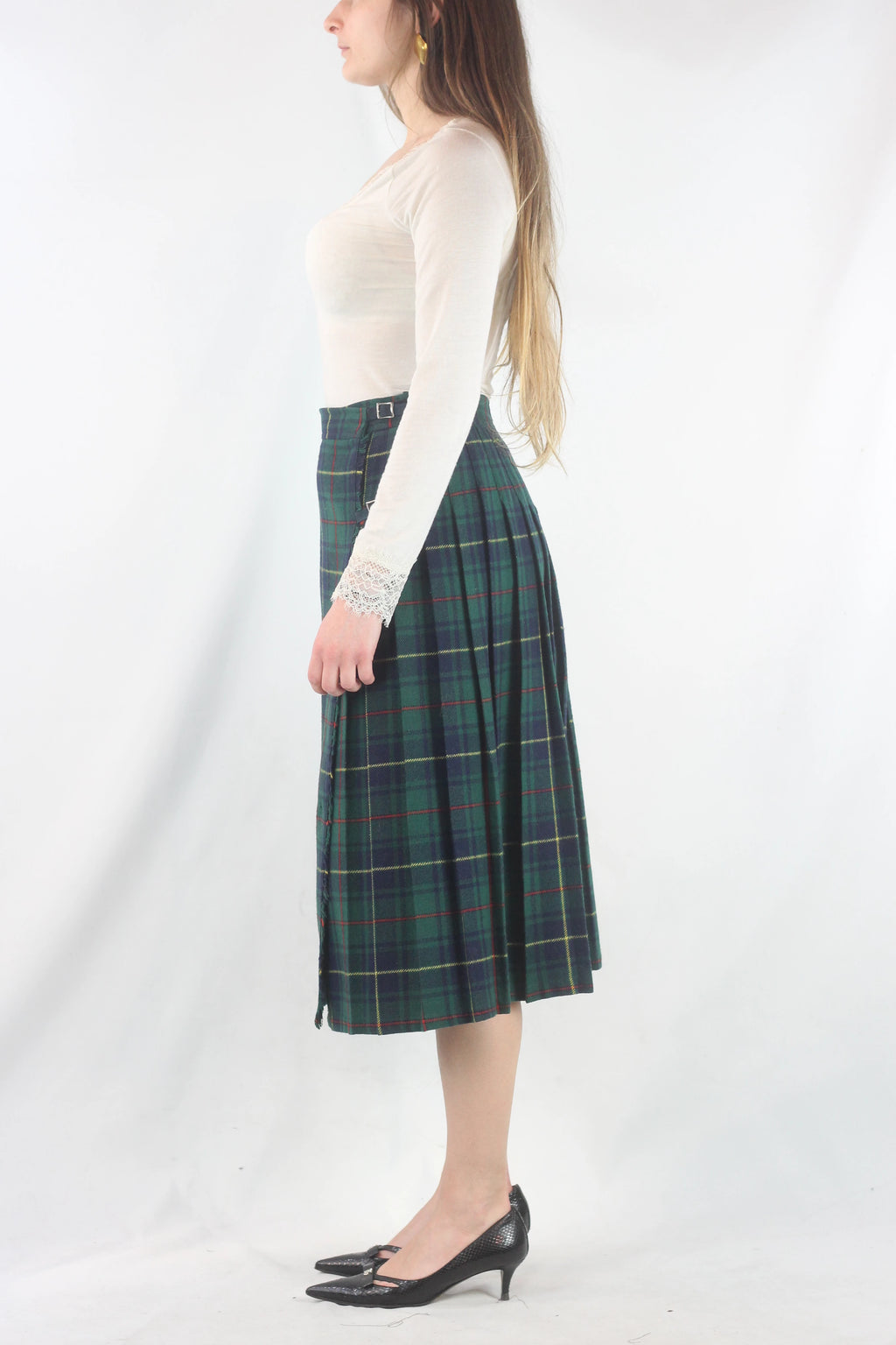 Green vintage Kilt