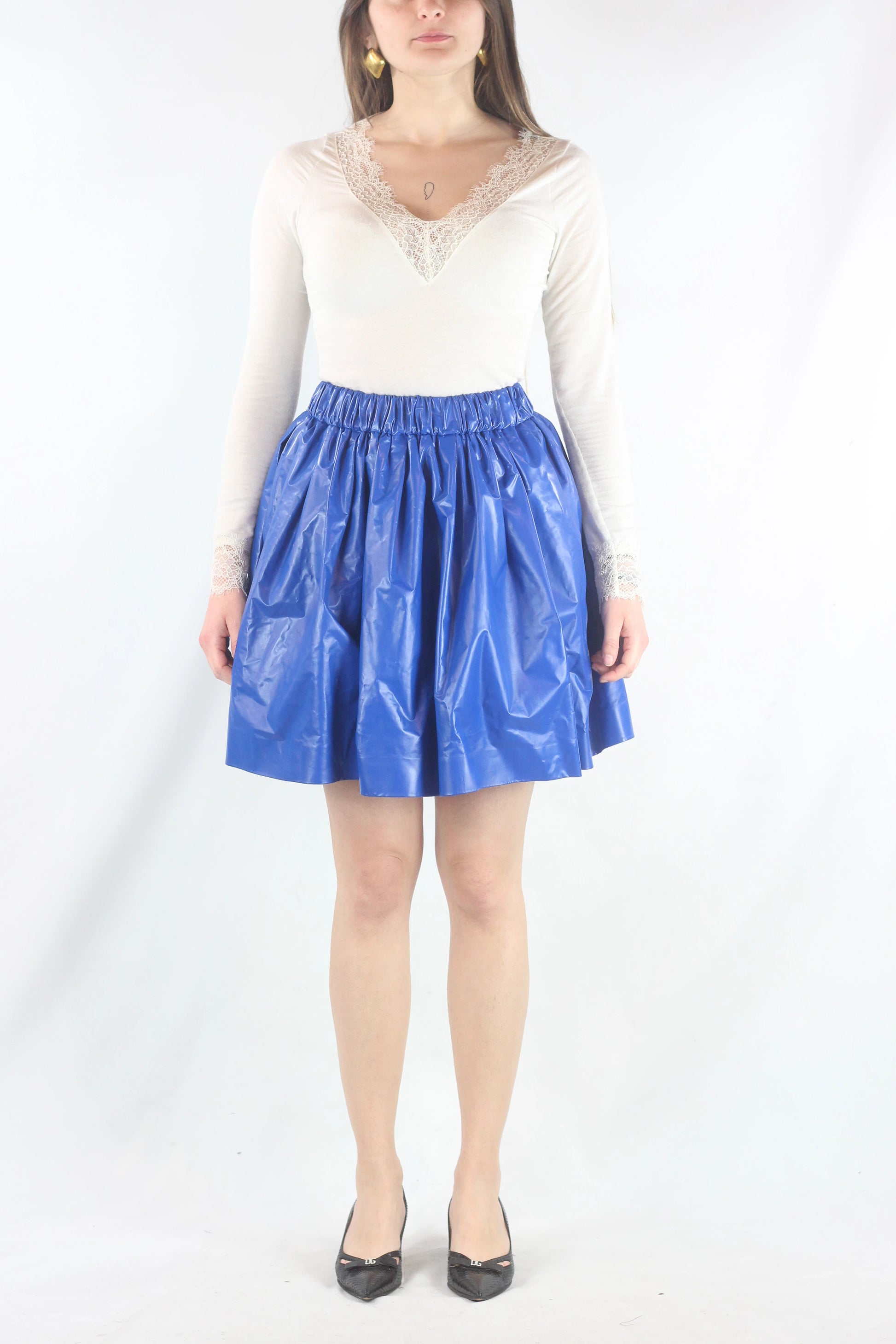 Electric Blue Skater Skirt