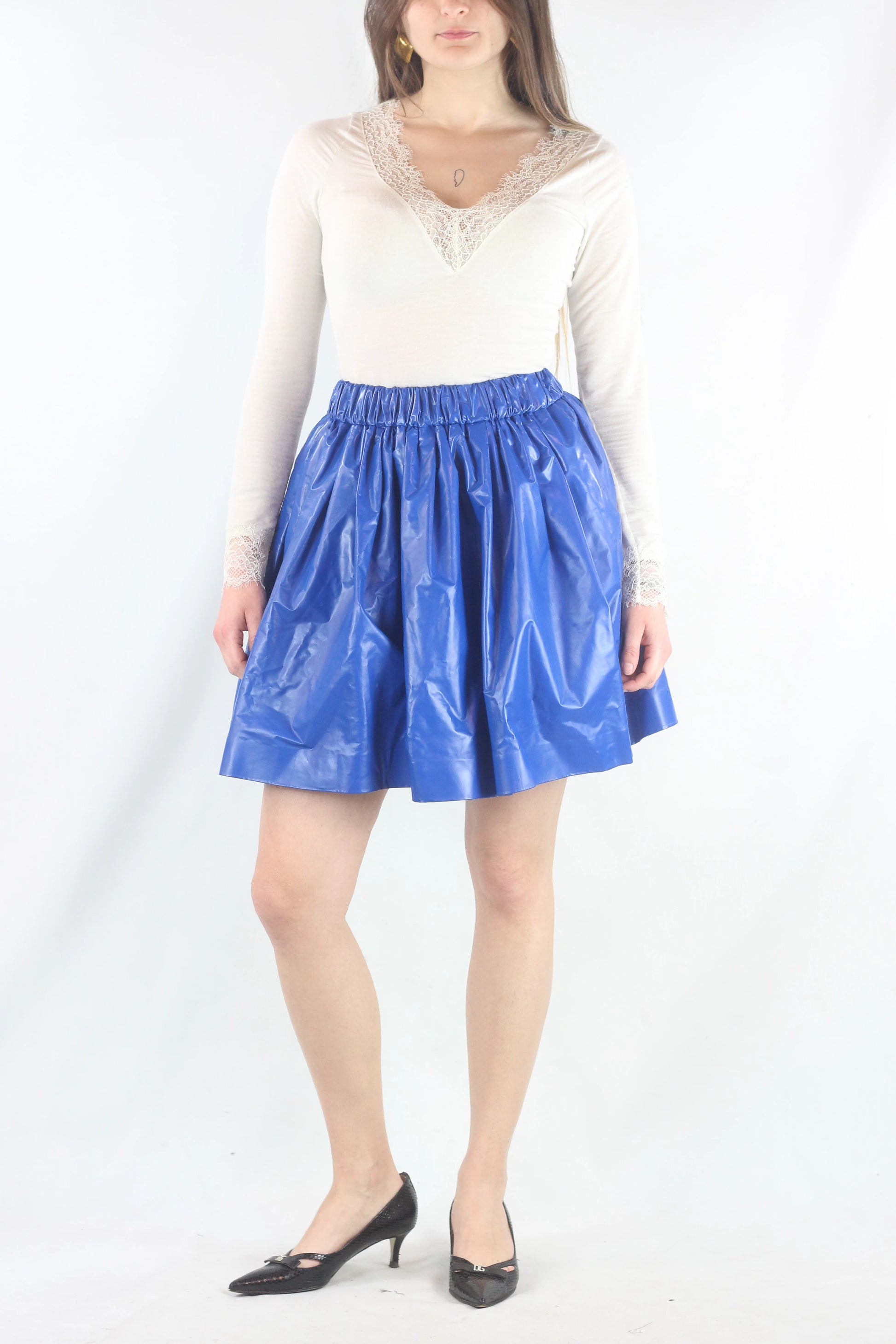 Electric Blue Skater Skirt