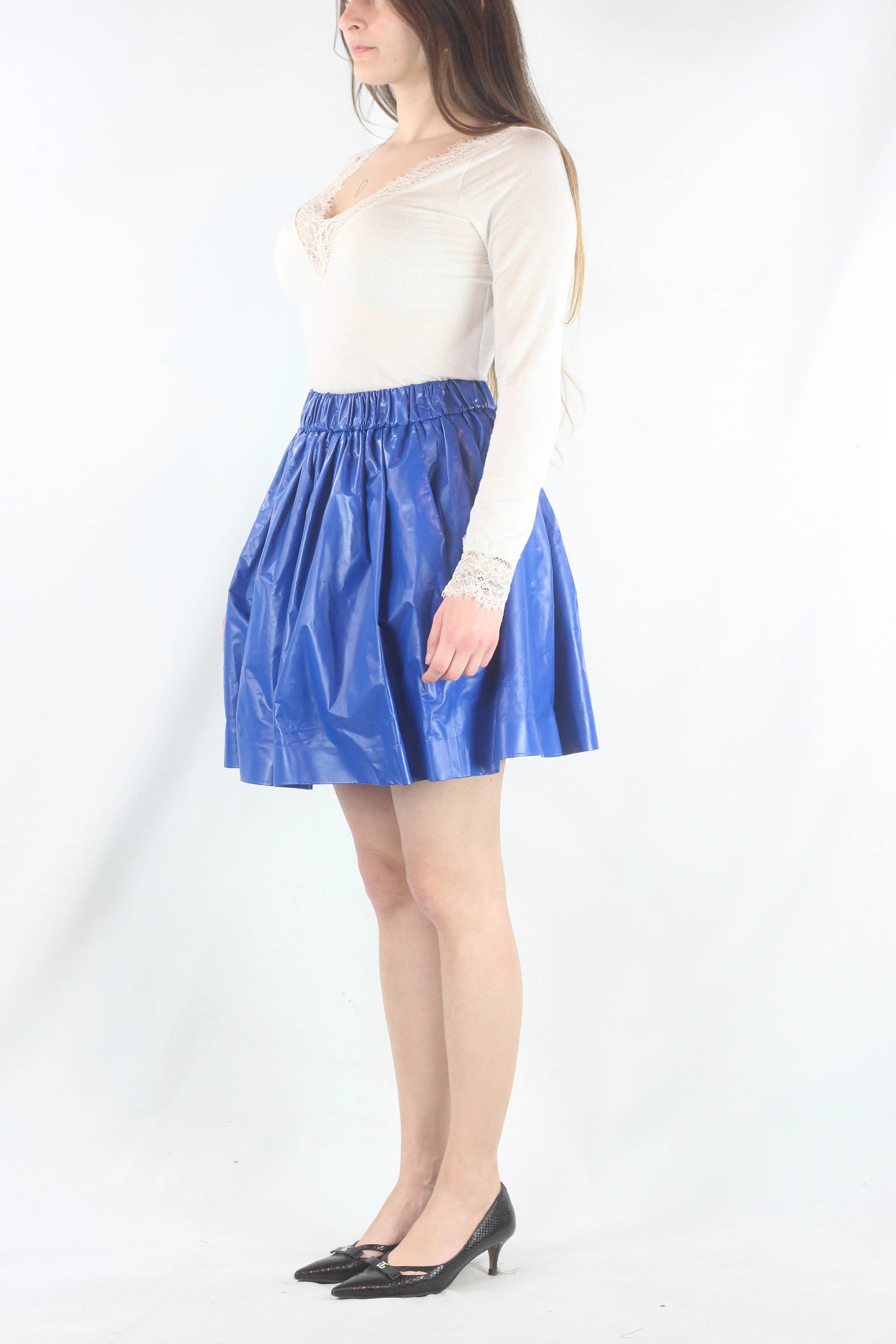 Electric Blue Skater Skirt