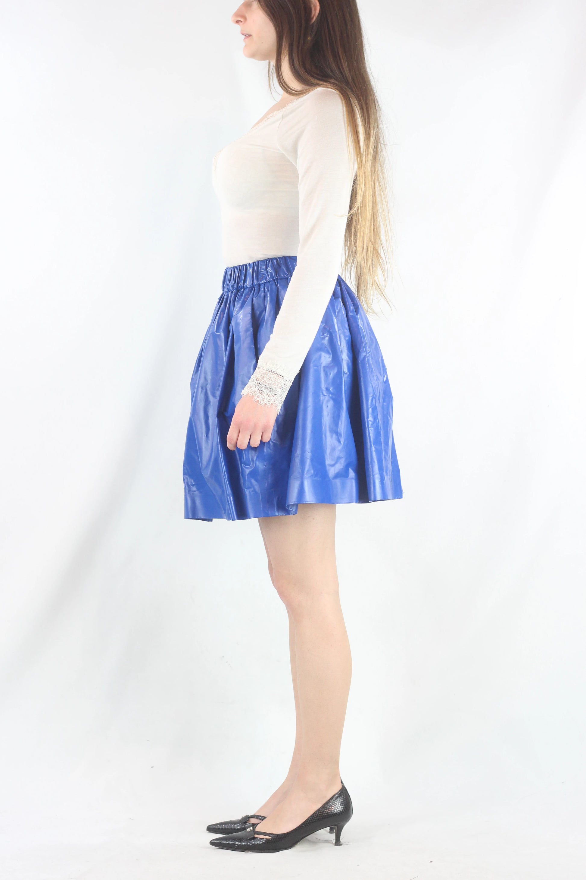 Electric Blue Skater Skirt