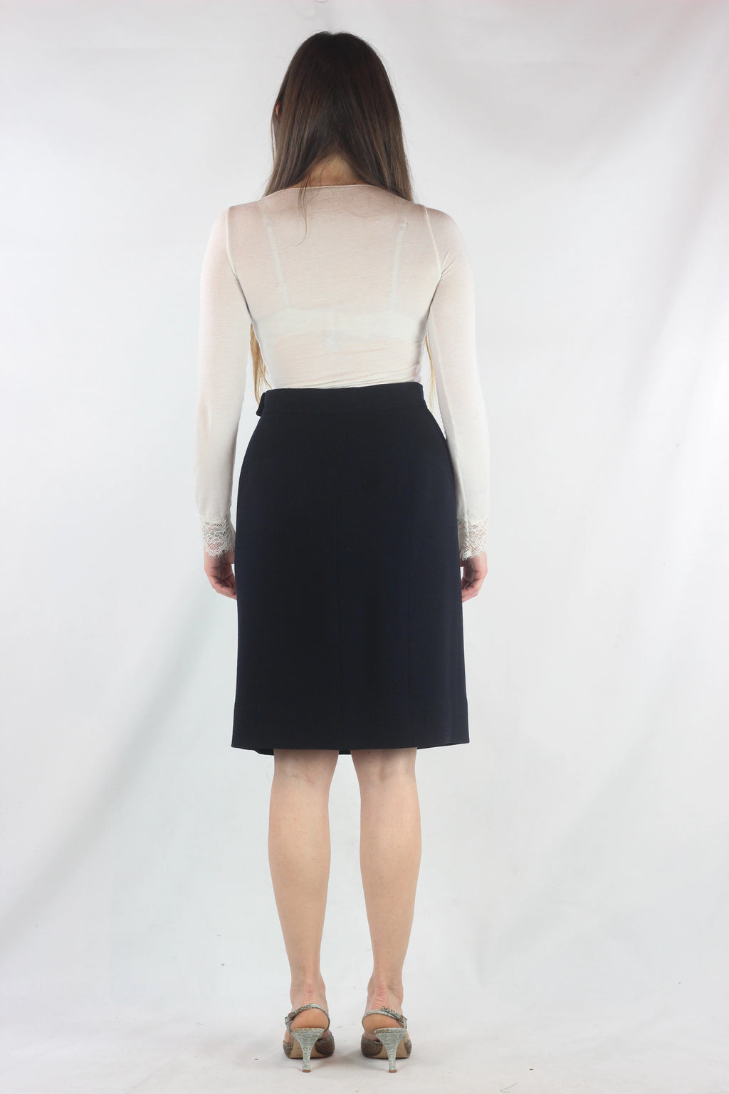High-Waisted Pencil Skirt