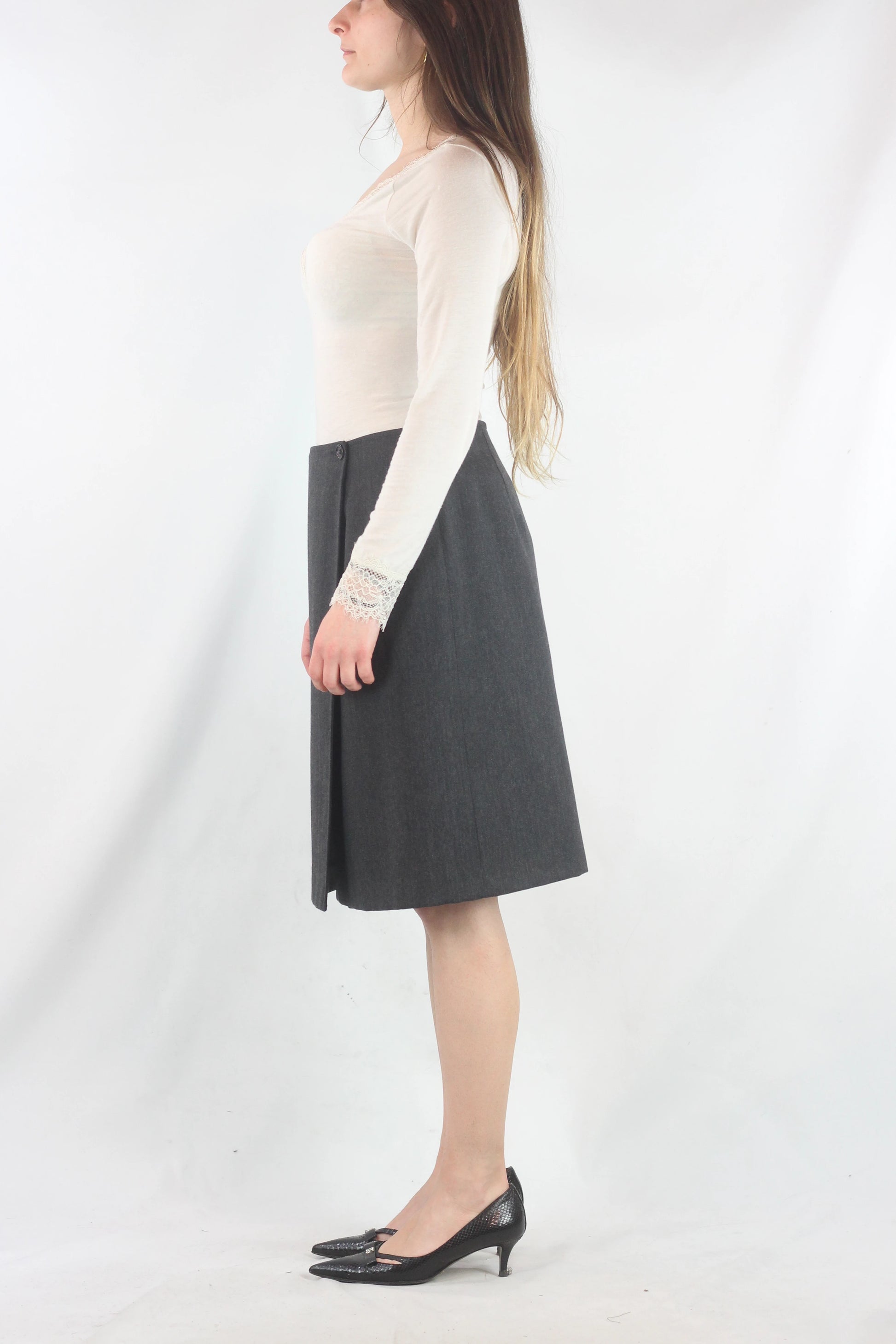 Wrap Pencil Skirt