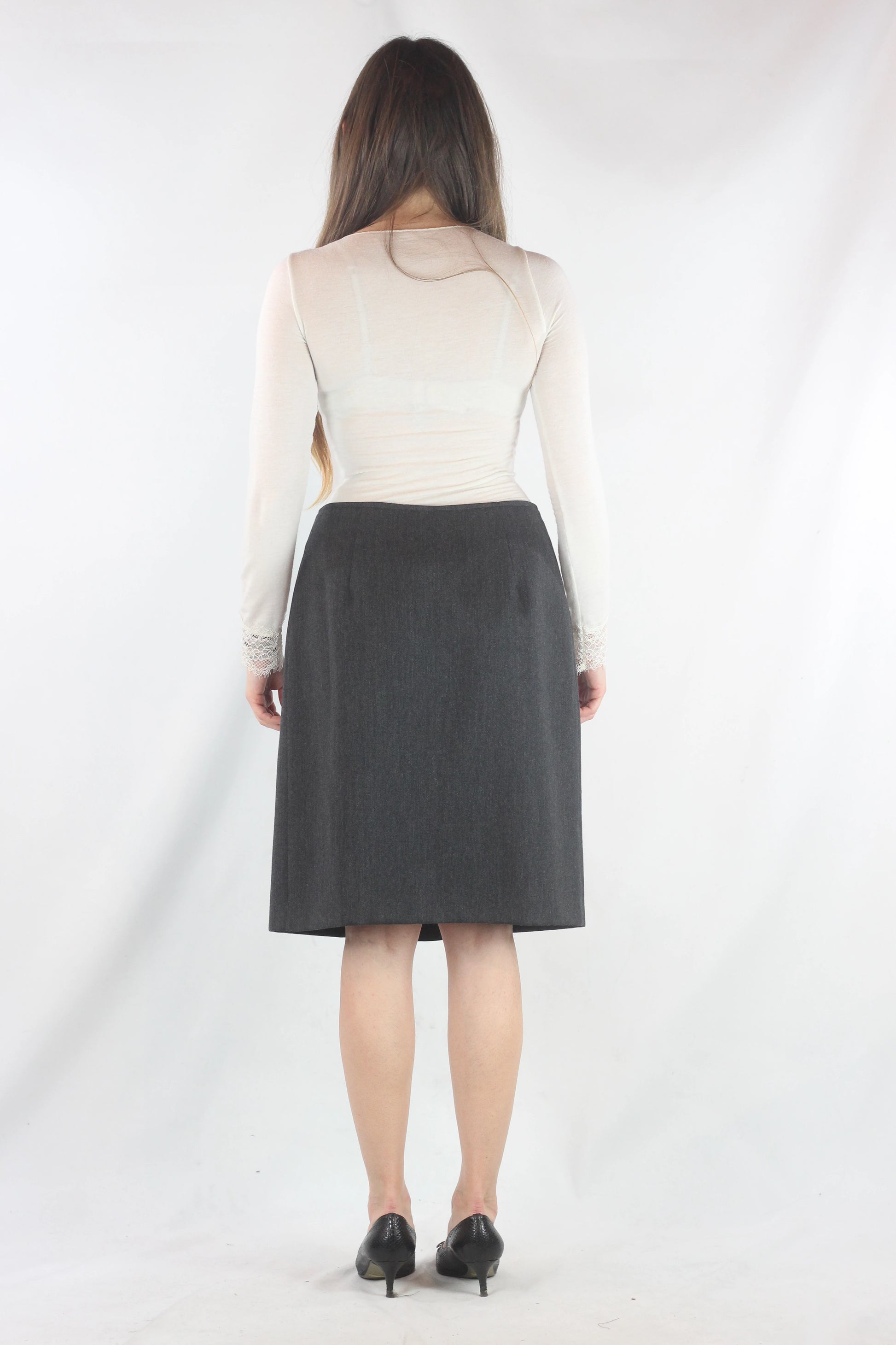 Wrap Pencil Skirt