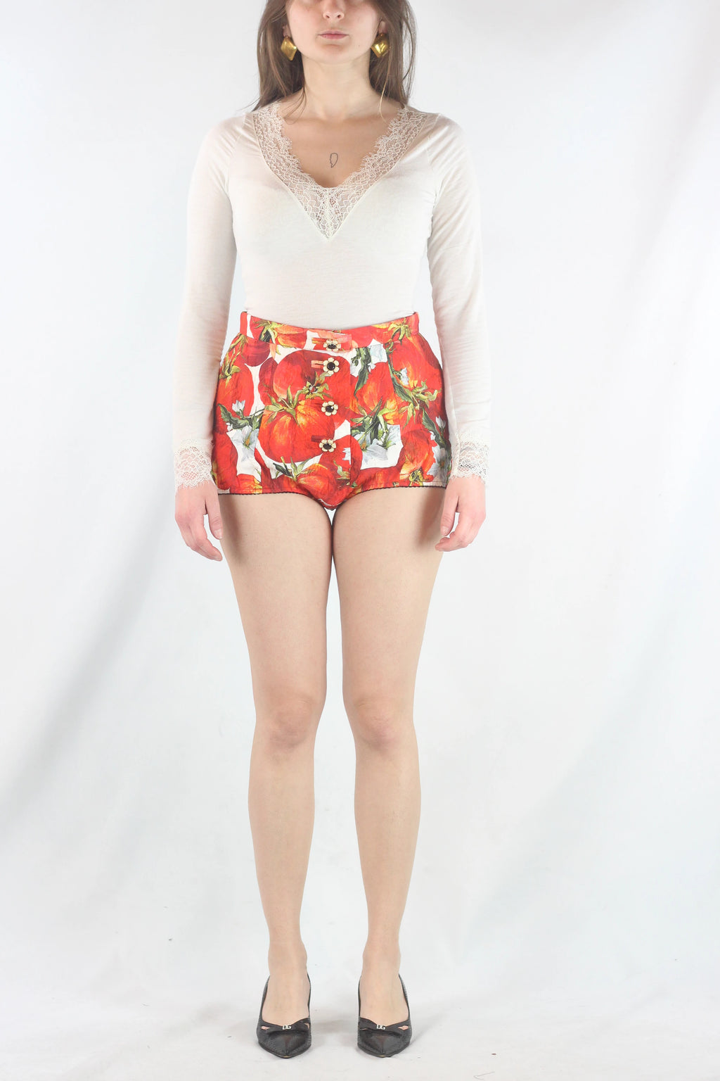 High-Waisted Balloon Micro Shorts SS2012
