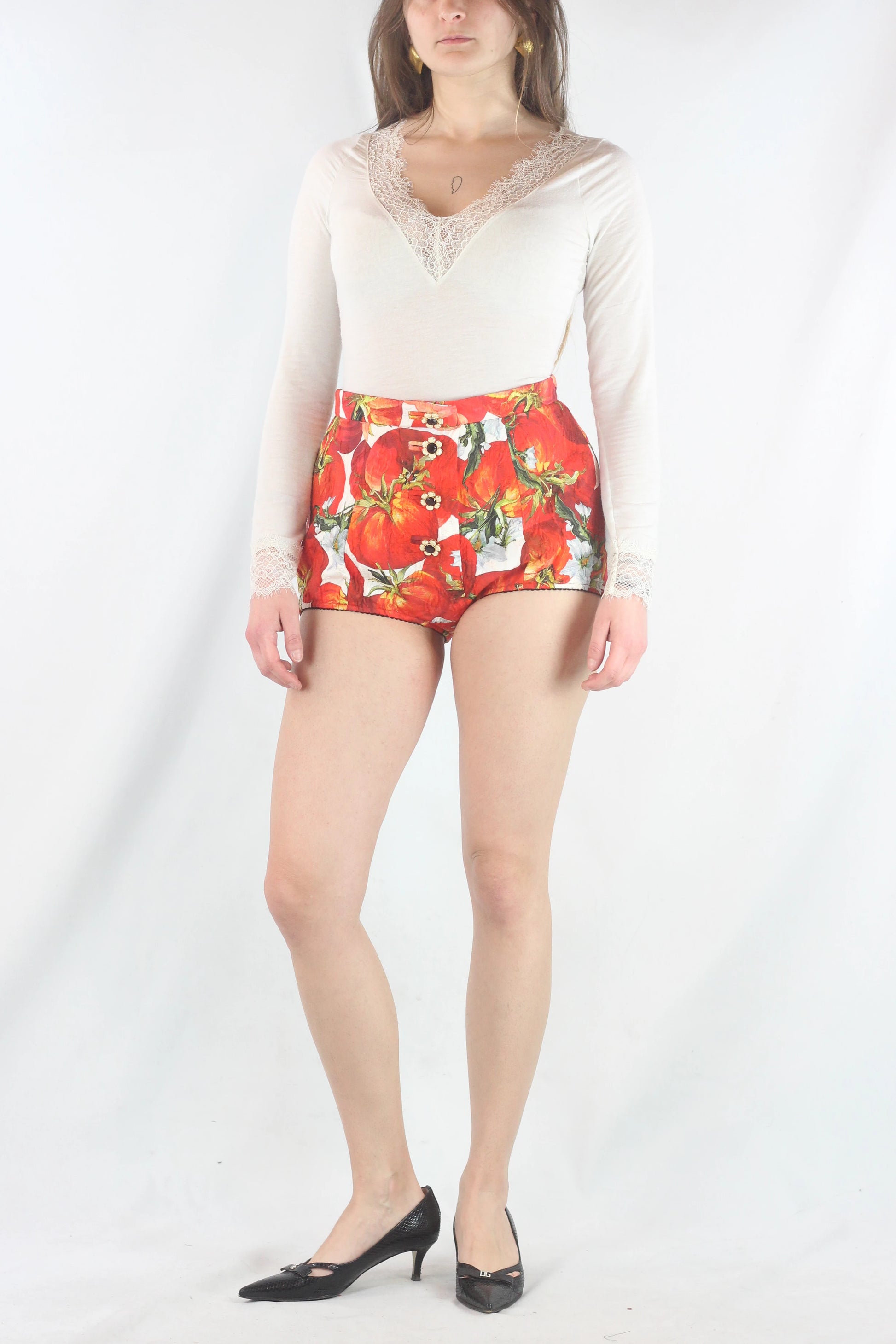 High-Waisted Balloon Micro Shorts SS2012