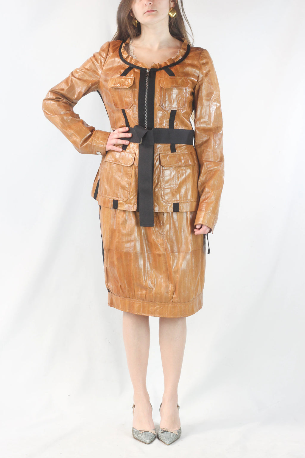 Eel Skin Skirt