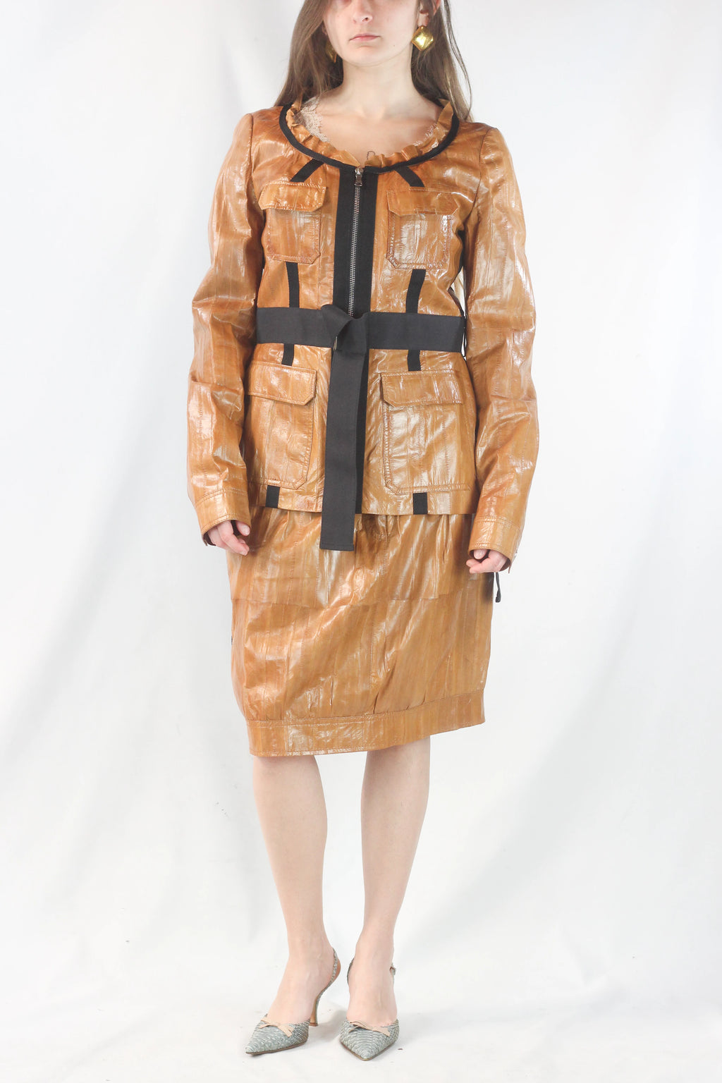 Eel Skin Skirt