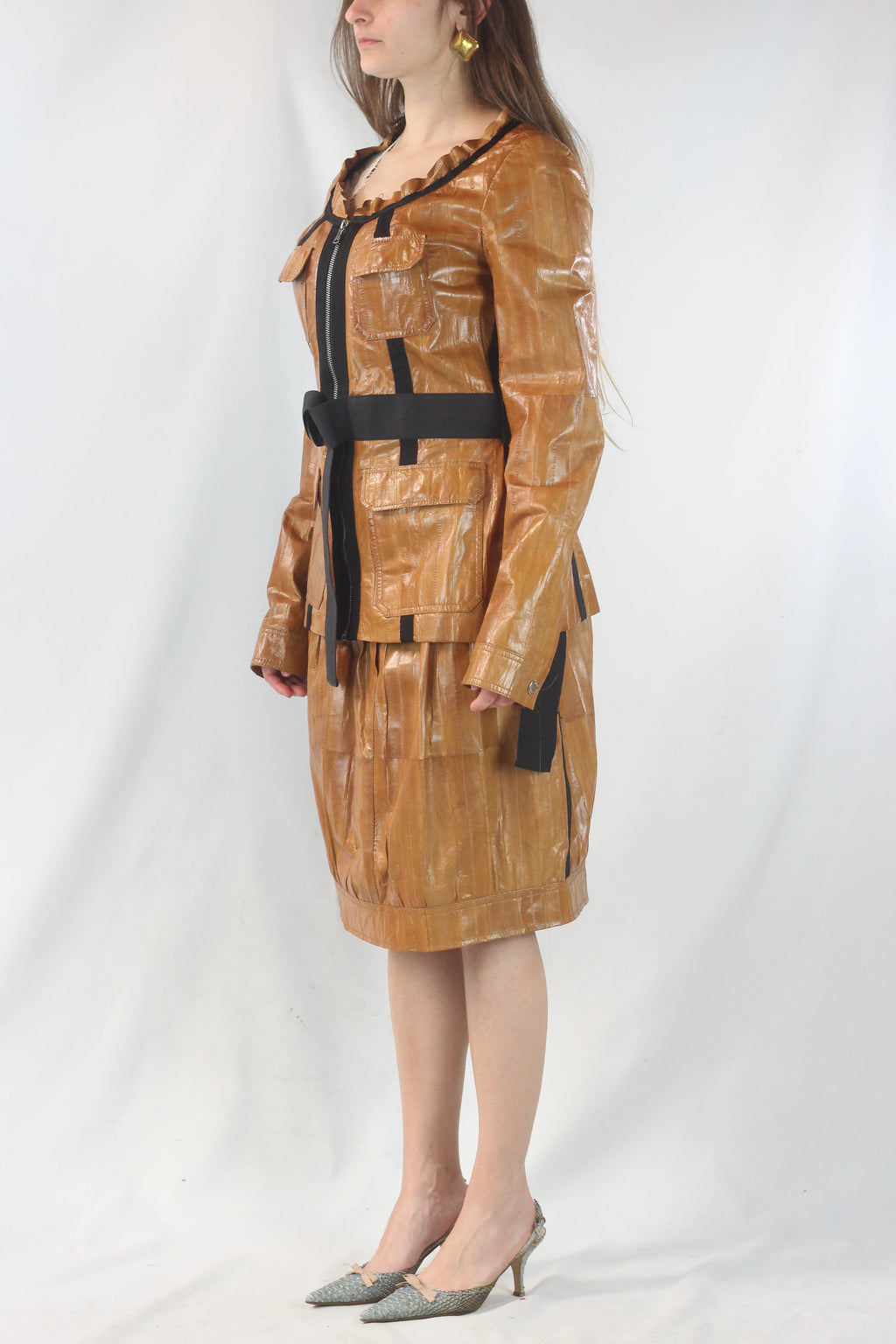 Eel Skin Skirt