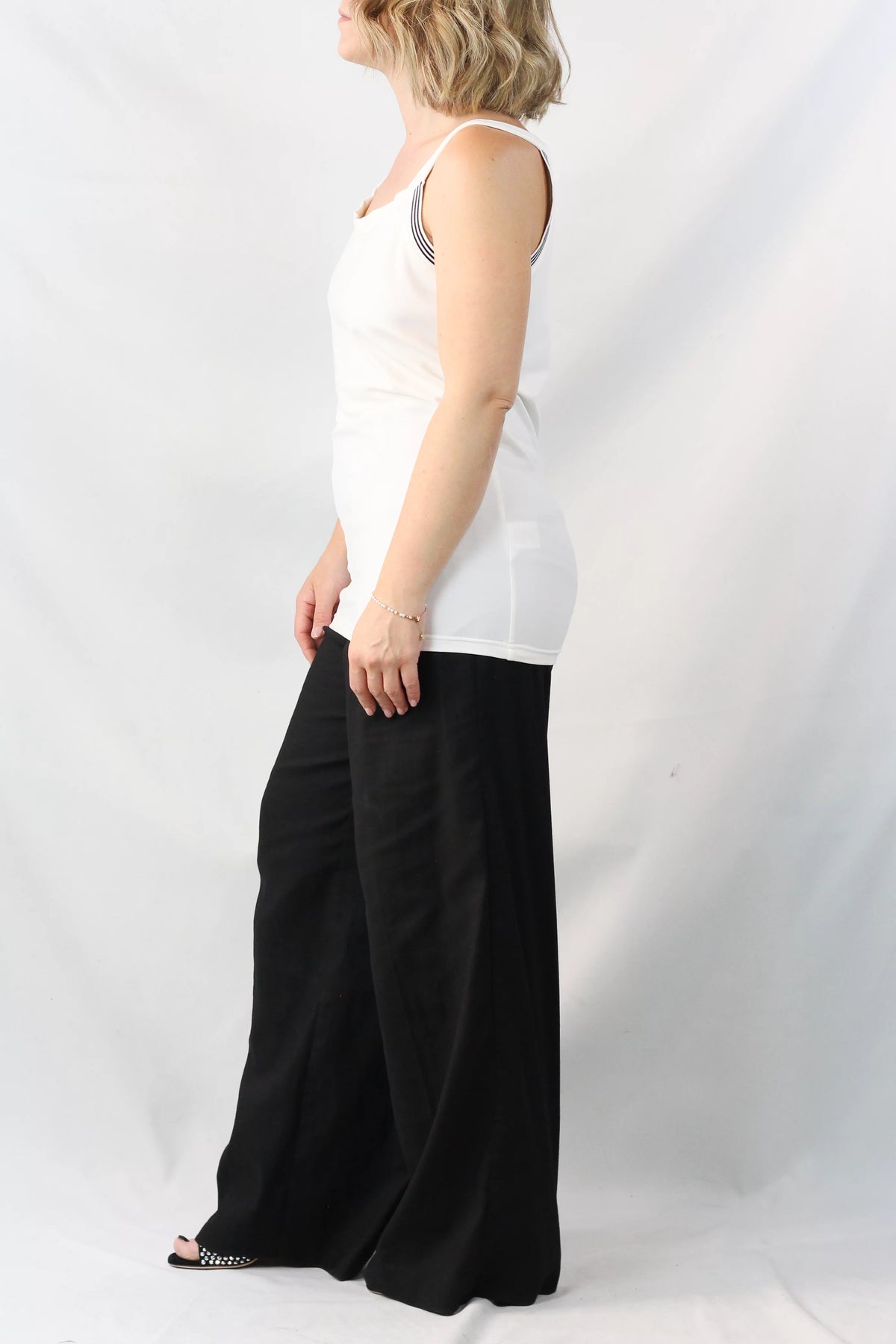 White Spaghetti Strap Tank Top
