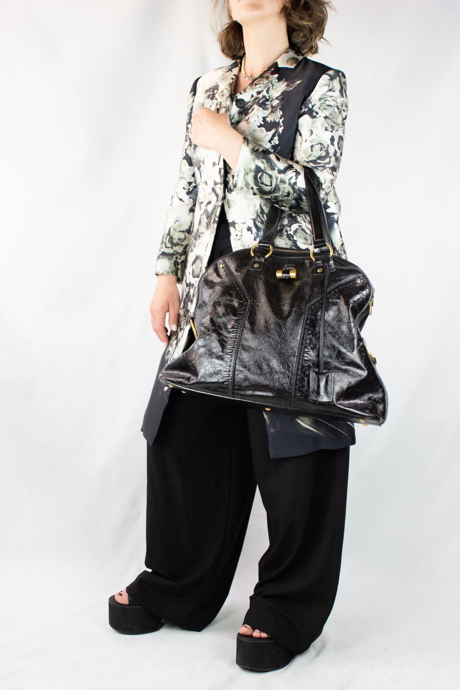 Black Patent Muse maxi