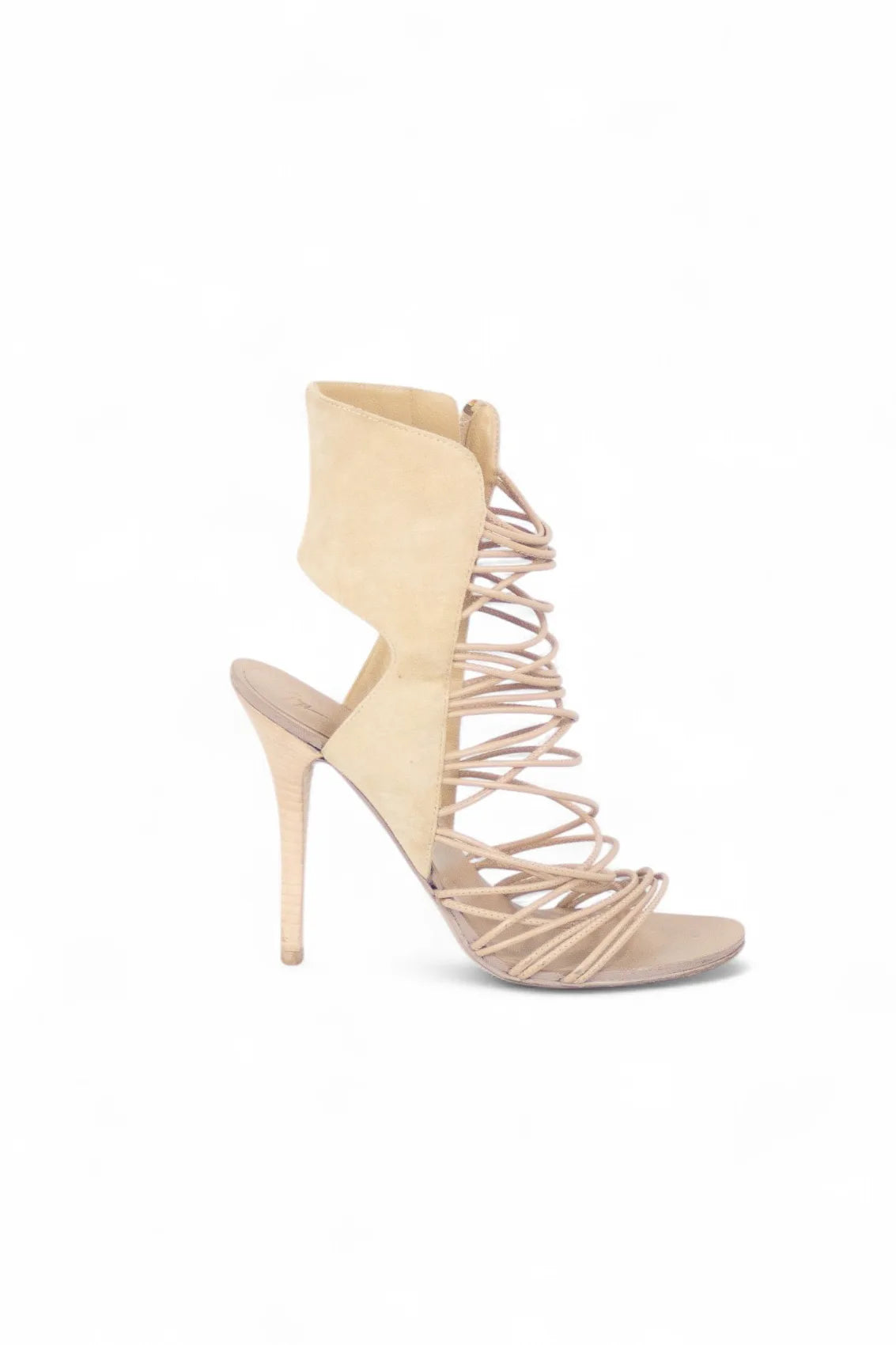 Cream strings sandals