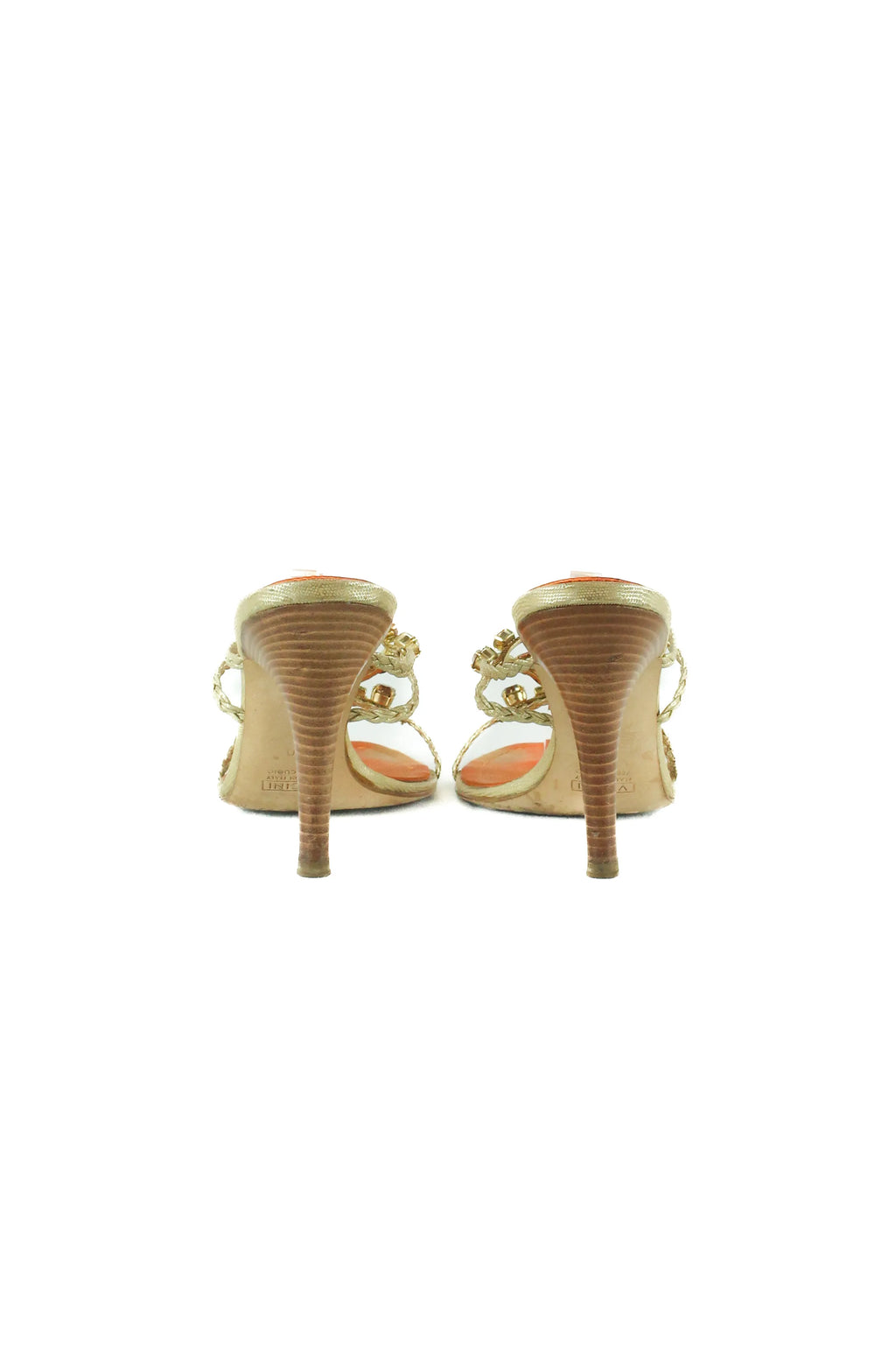 Orange toned jewel sandals
