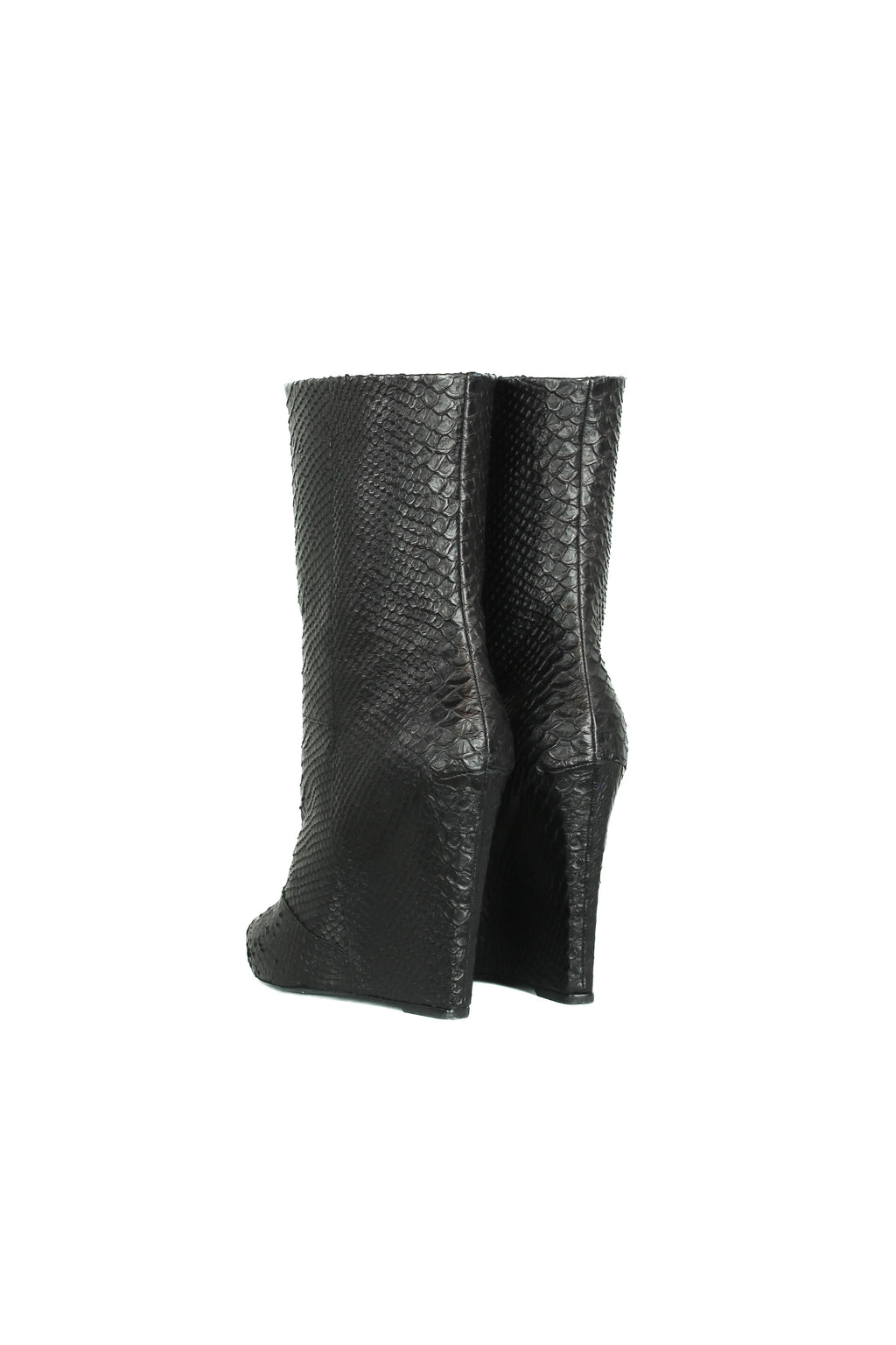 Python wedge boots
