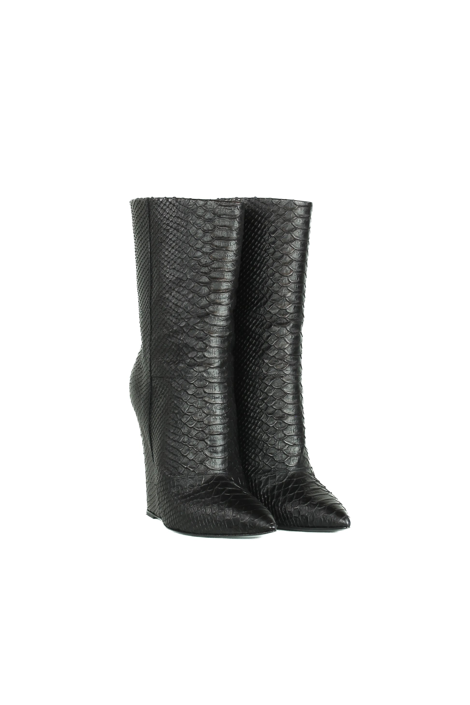 Python wedge boots