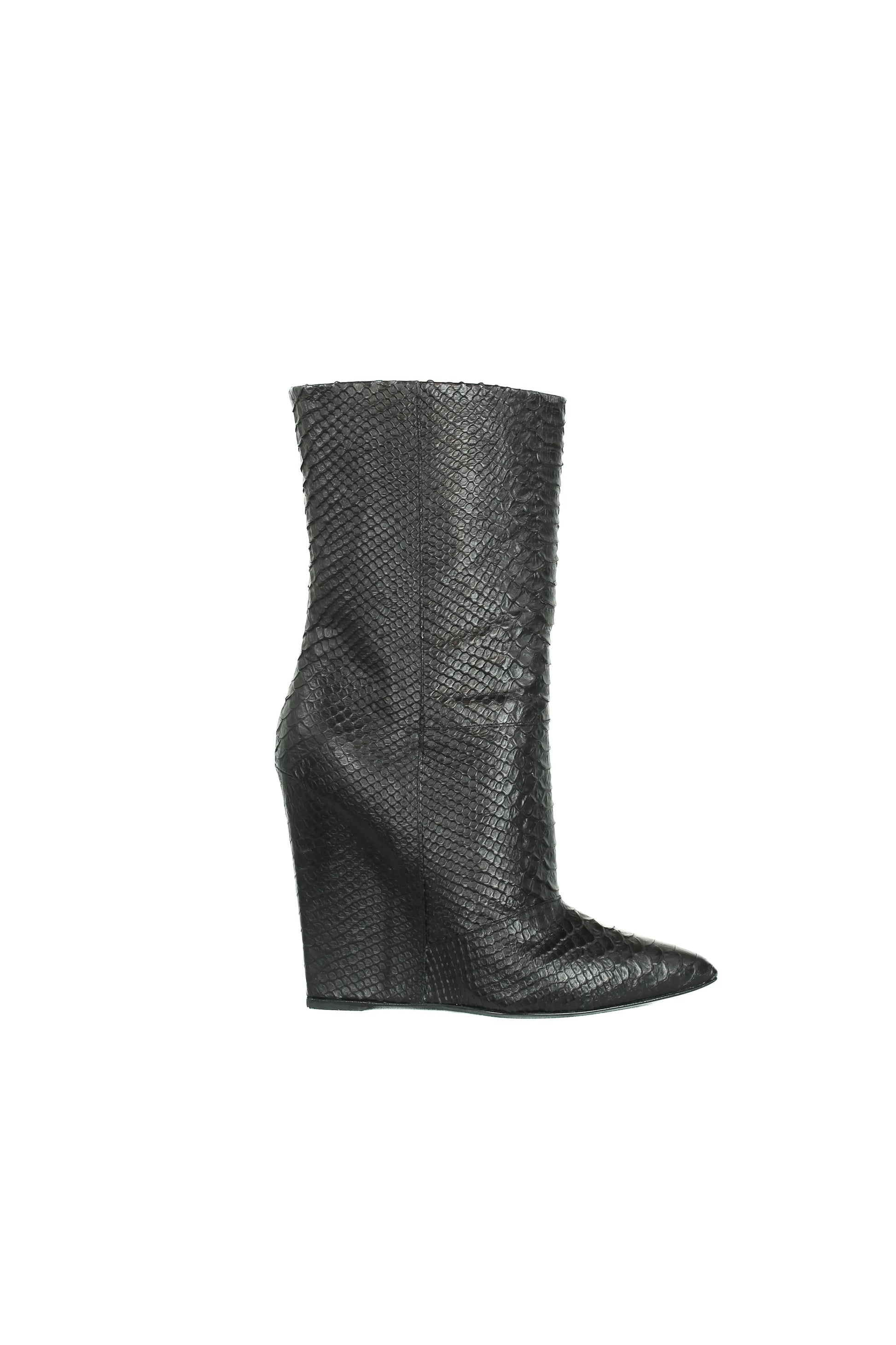 Python wedge boots